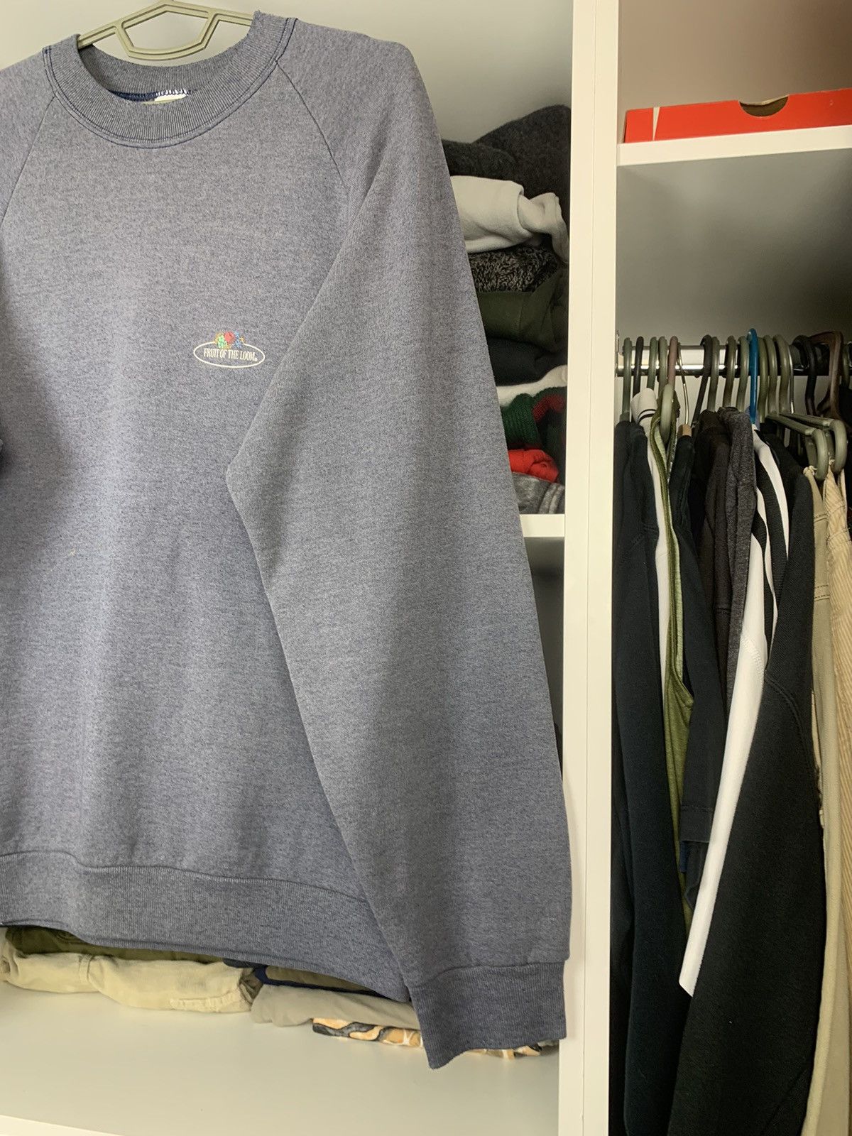 Fruit Of The Loom Vintage Fruit Of The Loom Faded Blank Sweatshirt Size US L / EU 52-54 / 3 - 11 Thumbnail