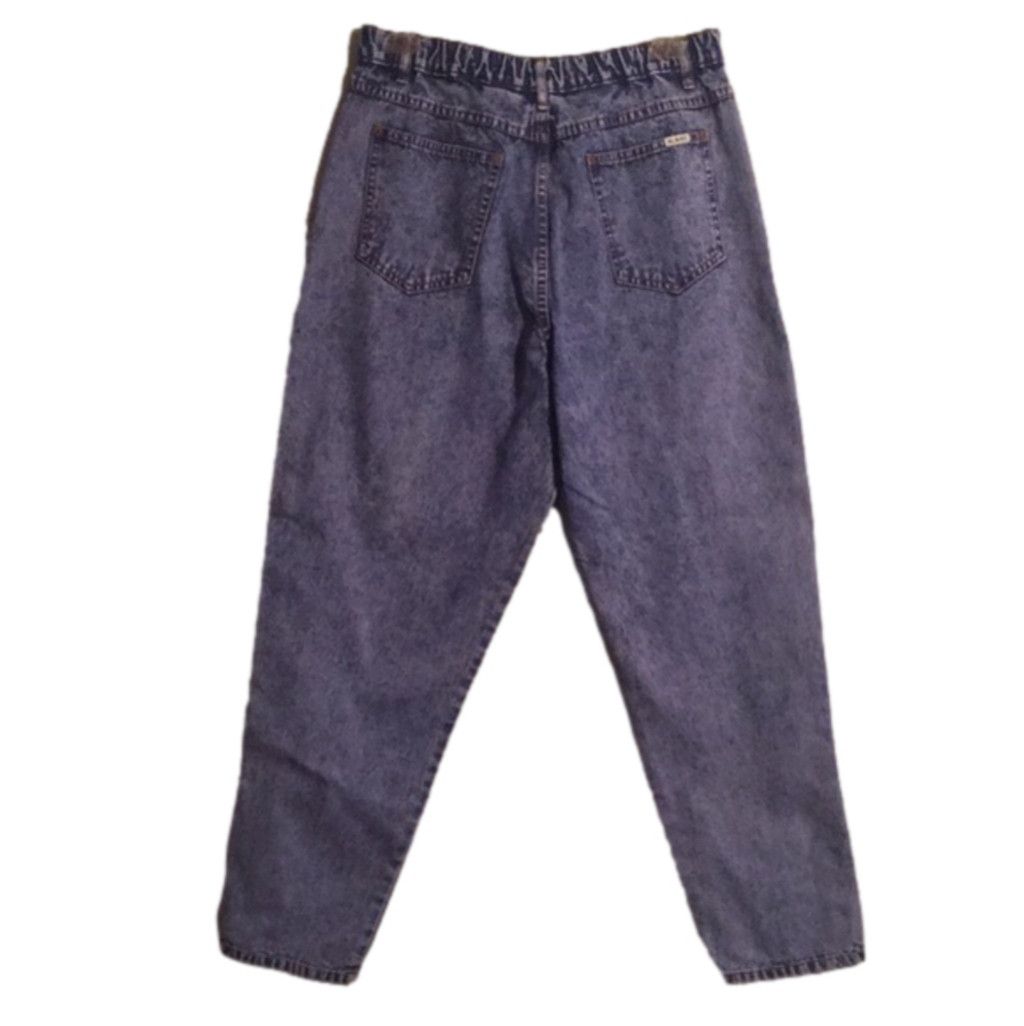 Bill Blass Vintage Bill Blass High Rise Stone Washed Jeans: Size 14P Size 36" / US 14 / IT 50 - 2 Thumbnail