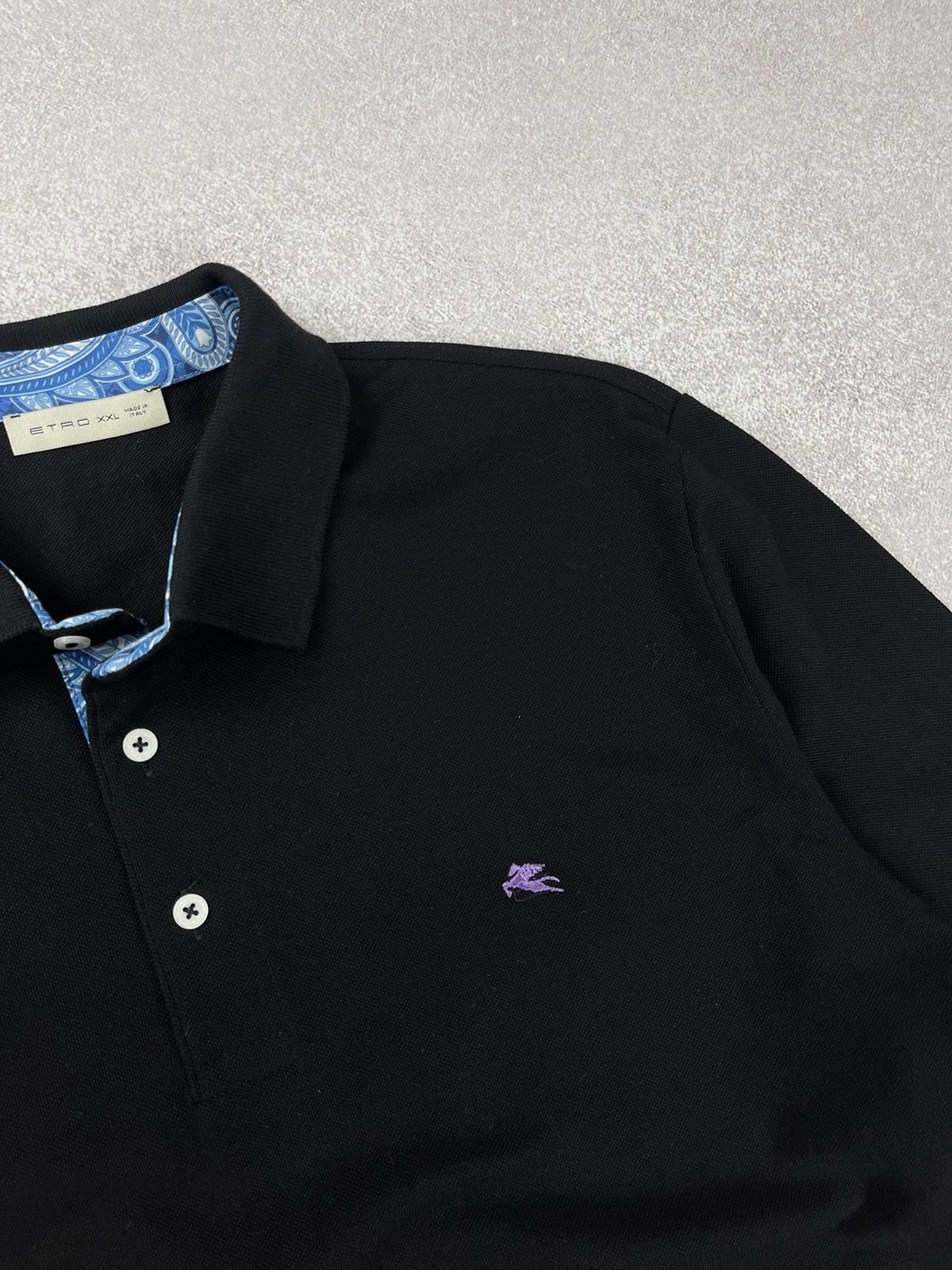 Etro Etro Milano Black Long Sleeve Cotton Shirt Size Xxl Size US XXL / EU 58 / 5 - 5 Thumbnail