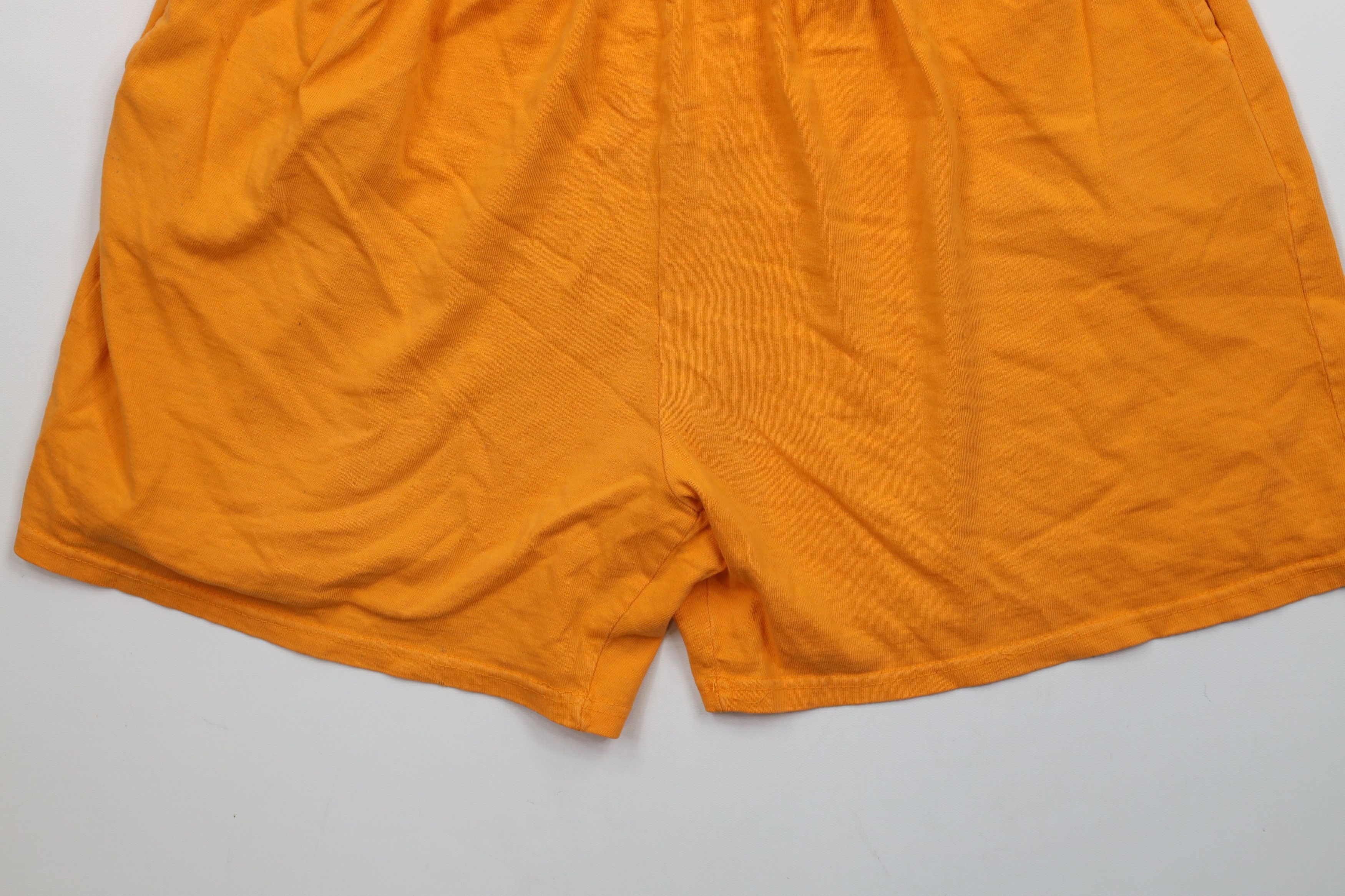 Vintage Vintage 90s Streetwear Cotton Above Knee Shorts Orange USA Size US 34 / EU 50 - 4 Thumbnail