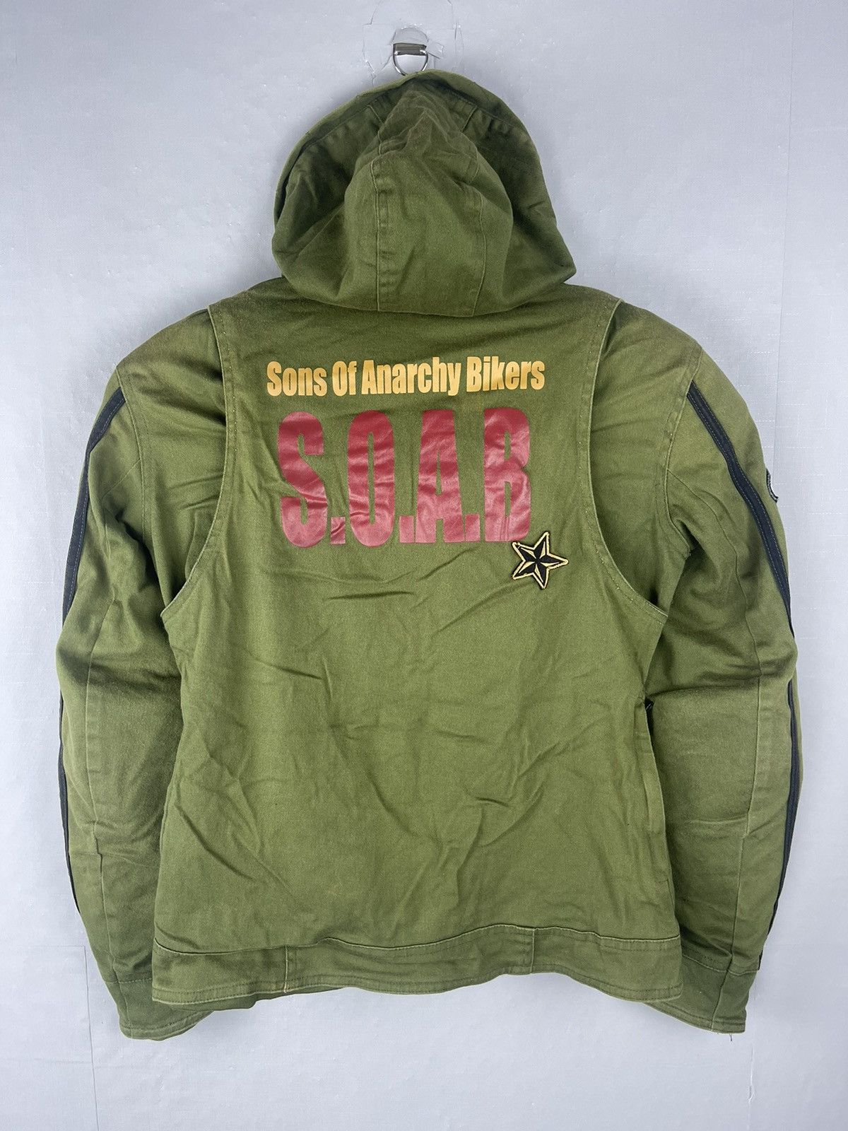 If Six Was Nine Vintage Sons Of Anarchy Bikers S.O.A.B Punk Rider Jacket Size US M / EU 48-50 / 2 - 2 Thumbnail