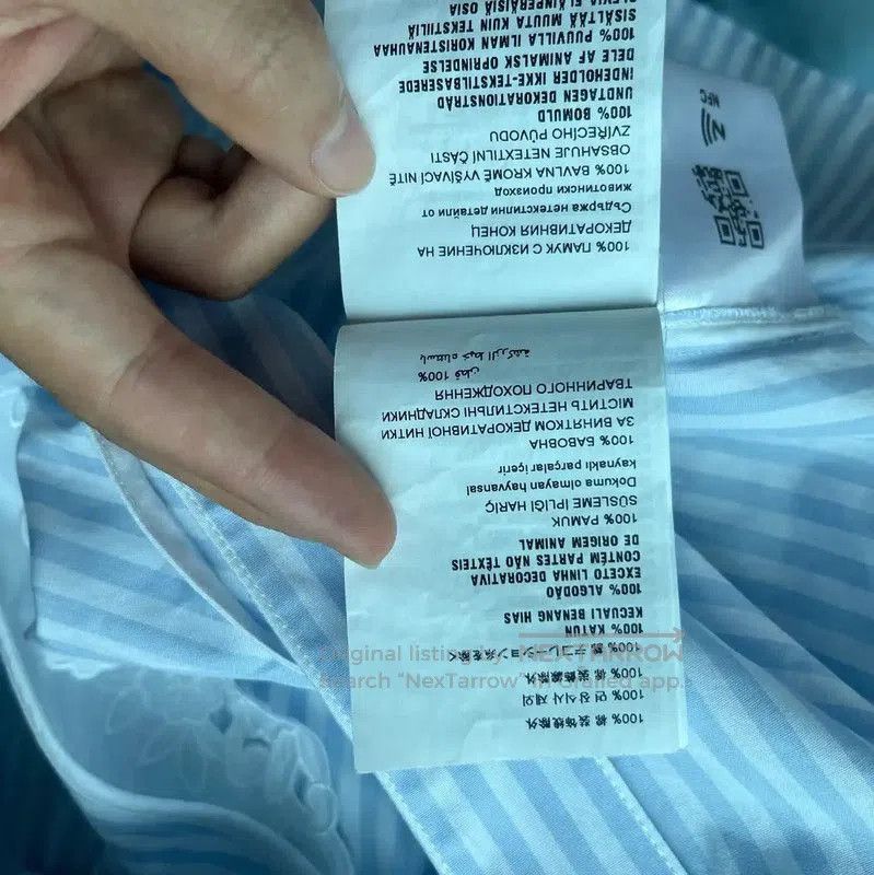 Miu Miu Miu Miu Sky Blue Cotton Women's Shirt . Size M / US 6-8 / IT 42-44 - 4 Thumbnail