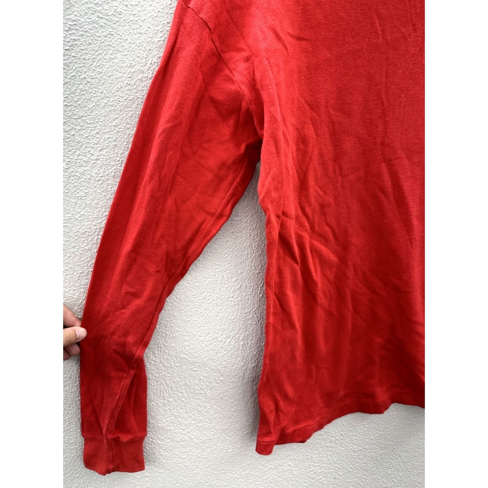 Vintage Womens Unbranded Red Long Sleeve Turtleneck Shirt Size Medium Size M / US 6-8 / IT 42-44 - 3 Thumbnail