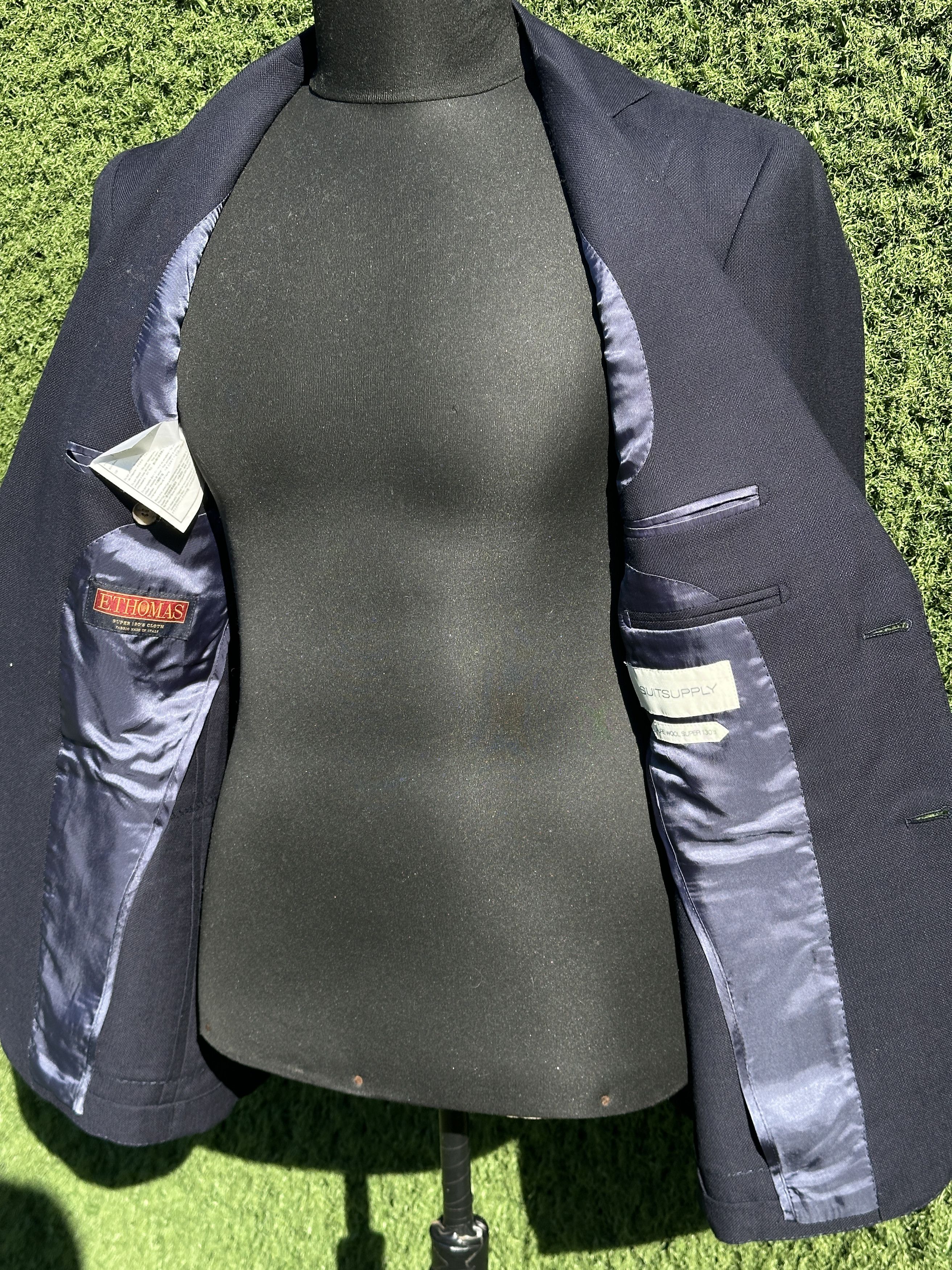 Suitsupply Suitsupply Havana Super 130s Wool Patch Blazer 46 Slim Size 46S - 4 Thumbnail