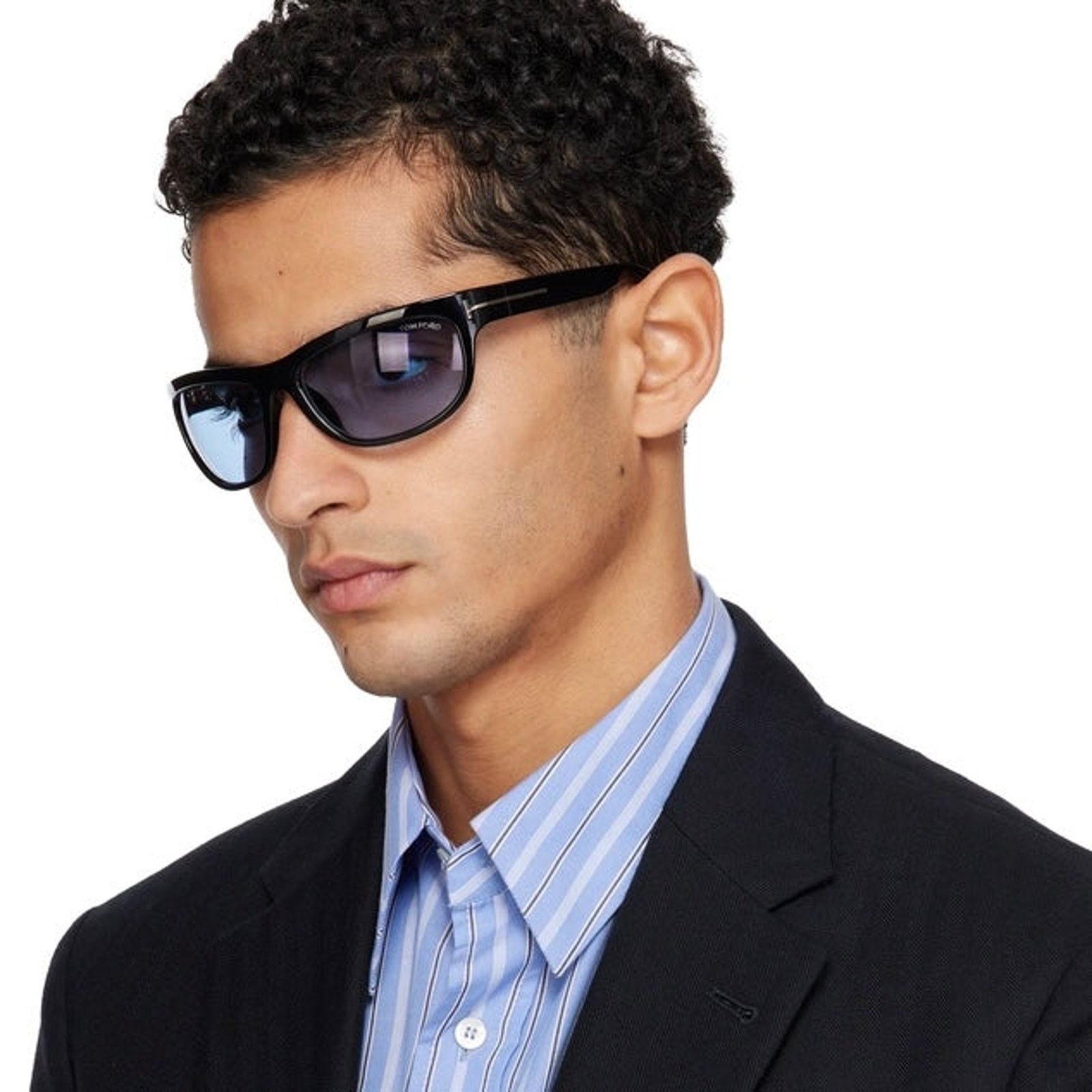 Tom Ford New, TOM FORD Anders-02 Sunglasses TF1363 01V Authentic Size ONE SIZE - 3 Thumbnail
