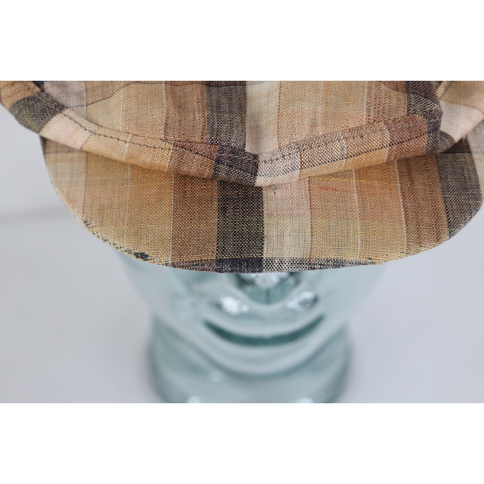 Vintage Vintage 60s 70s Dobbs Linen Blend Knit Newsboy Cabbie Hat Size ONE SIZE - 3 Thumbnail