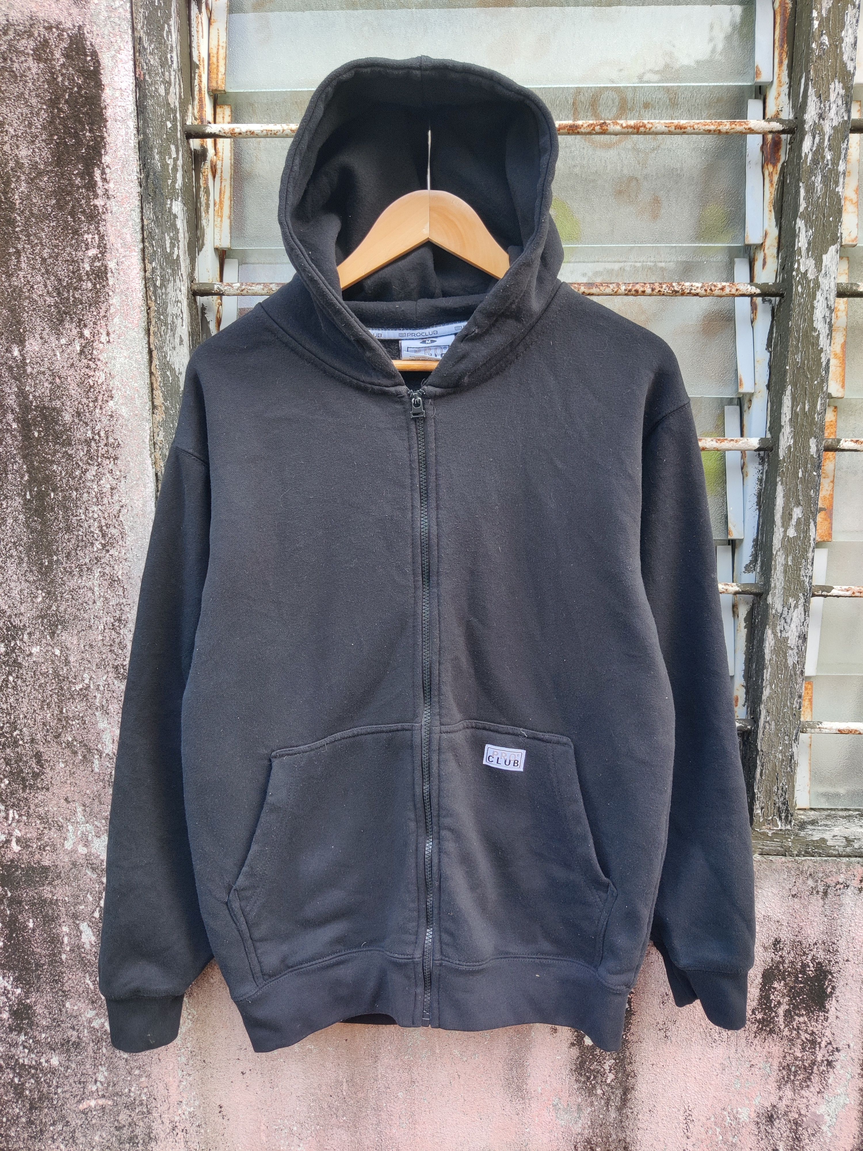 Japanese Brand Vintage Pro Club Black Basic Hoodie Size M Size US M / EU 48-50 / 2 - 2 Thumbnail