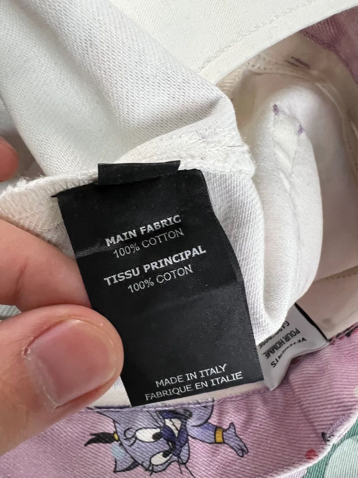 Vetements VETEMENTS SS20 RUNWAY COMIC CLUSTERFUCK JEANS IN PINK SZ:XS Size US 31 - 10 Thumbnail
