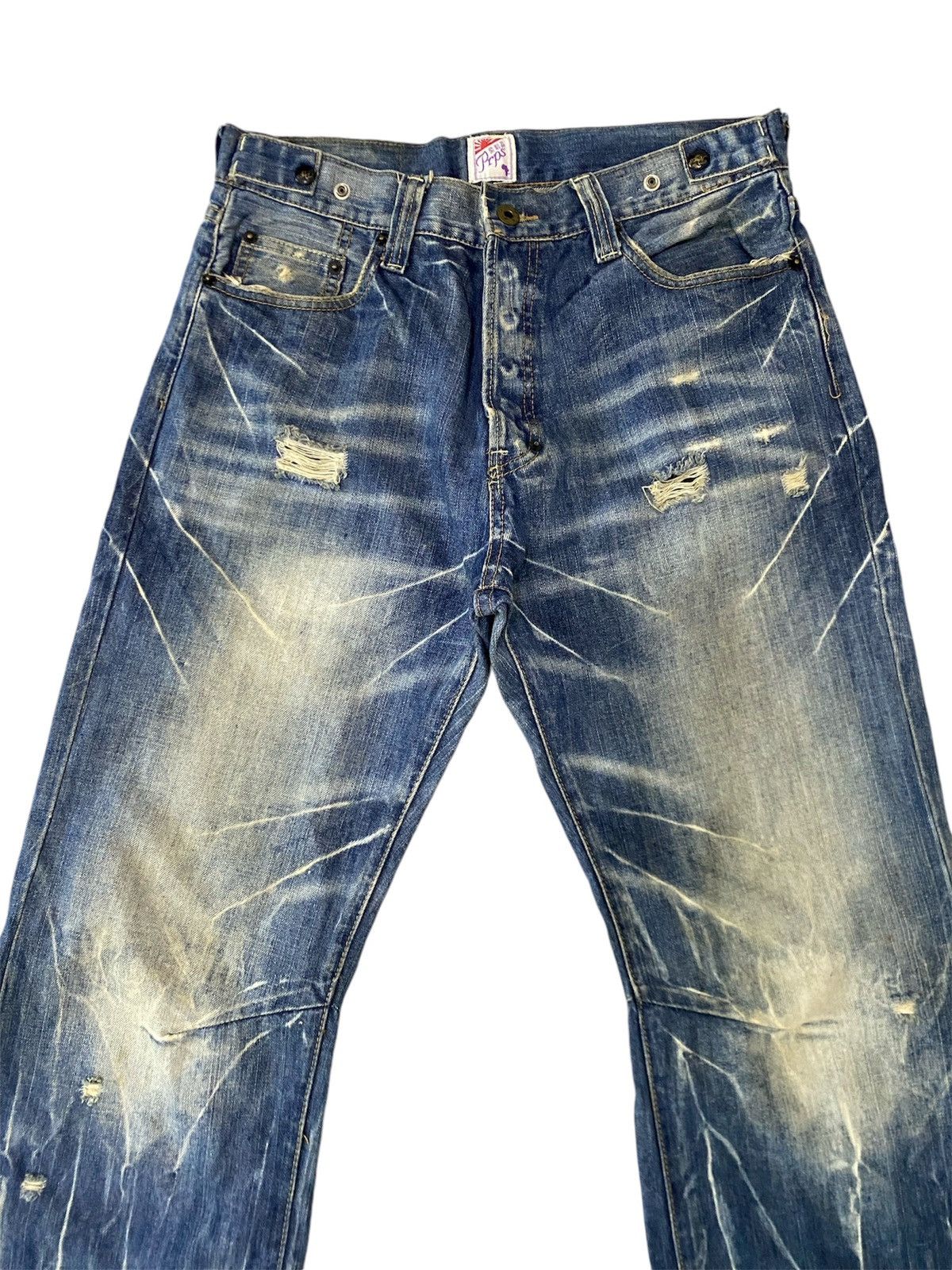 Japanese Brand × Prps PRPS DISTRESS BAGGY DESIGN Size US 32 / EU 48 - 4 Thumbnail