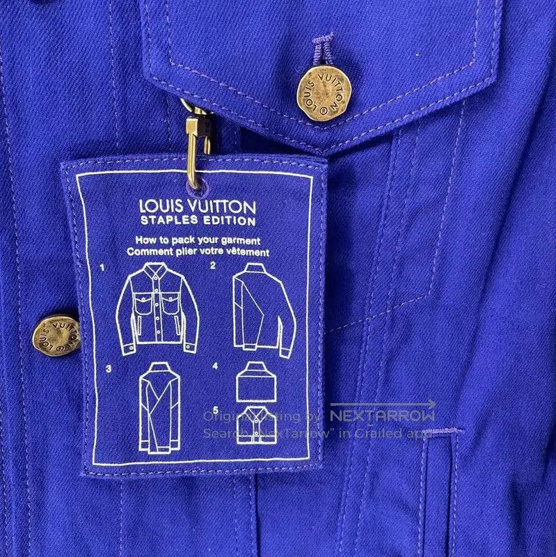 Louis Vuitton Louis Vuitton Blue Polyester Men's Jacket . Size US S / EU 44-46 / 1 - 3 Thumbnail