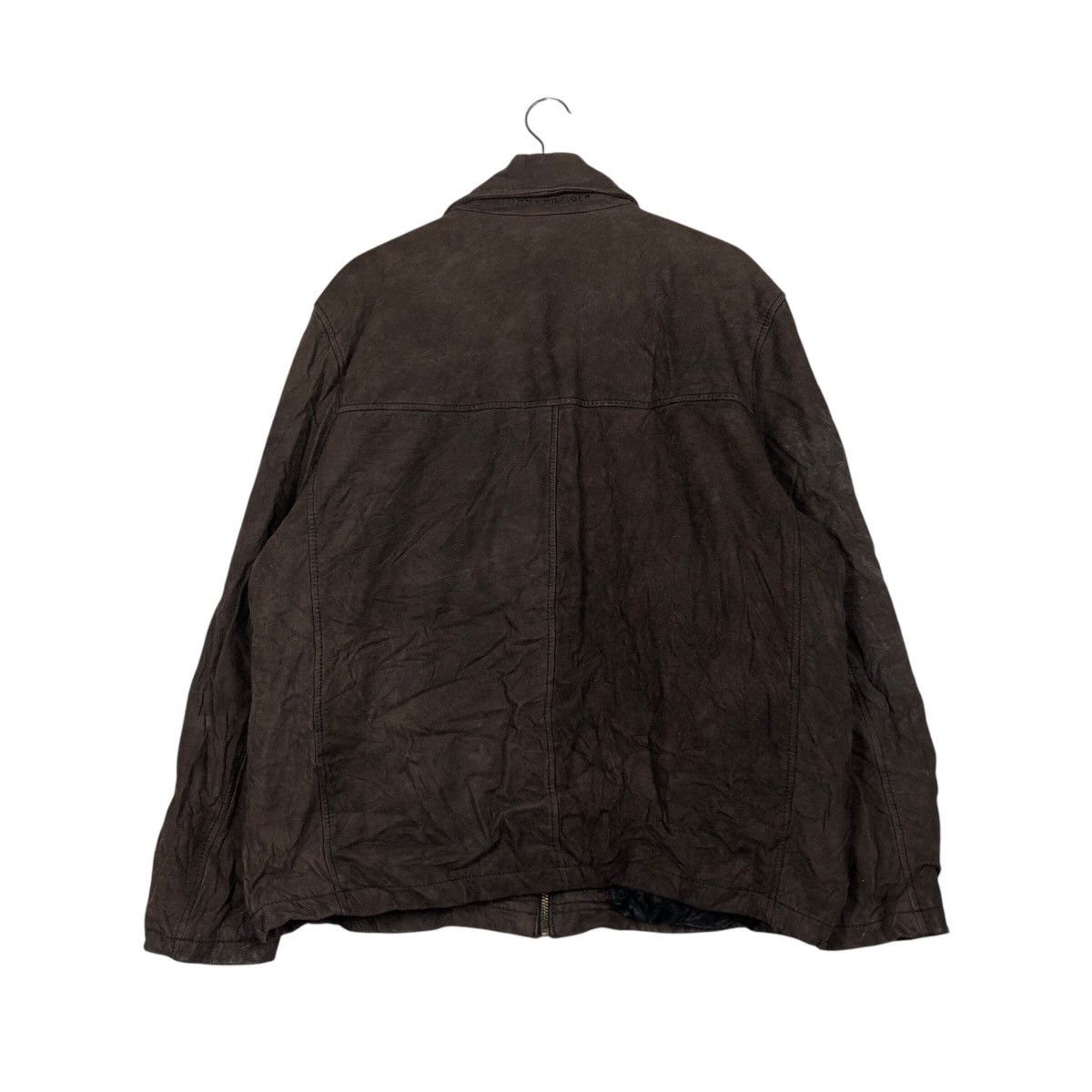 Genuine Leather 📌Vintage Genuine Leather Jacket Tommy Hilfiger Blanket Size US XL / EU 56 / 4 - 8 Thumbnail