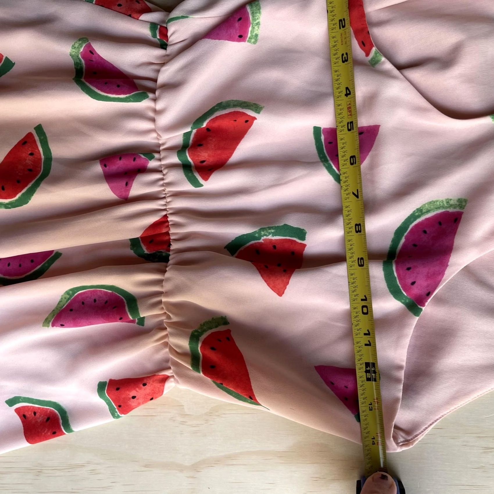 Vintage Everly Womens Small Pink Watermelon Print Sundress Size S / US 4 / IT 40 - 5 Thumbnail