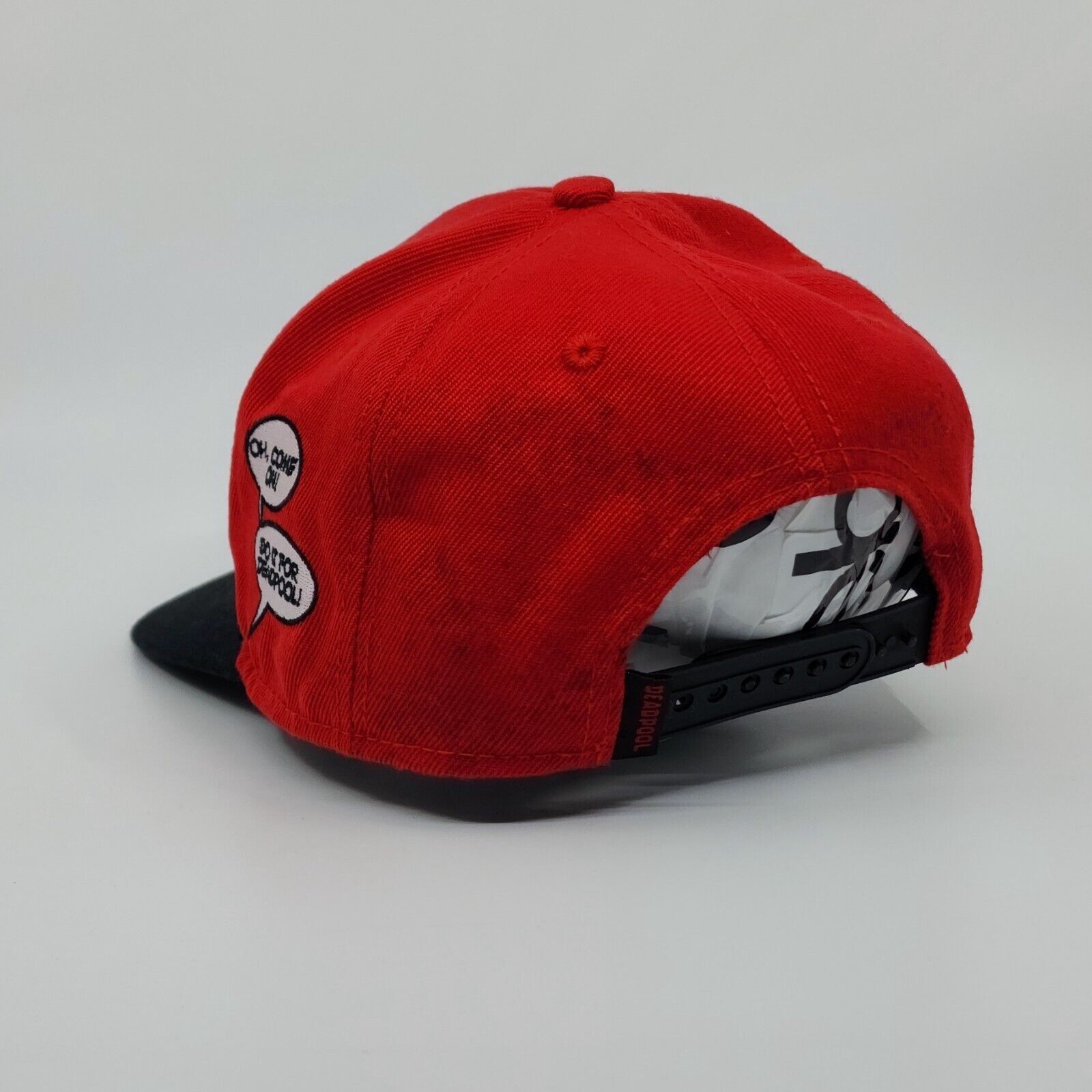 Marvel Comics Marvel Deadpool Snapback Baseball Hat Oh Come On Do It For D Size ONE SIZE - 4 Thumbnail