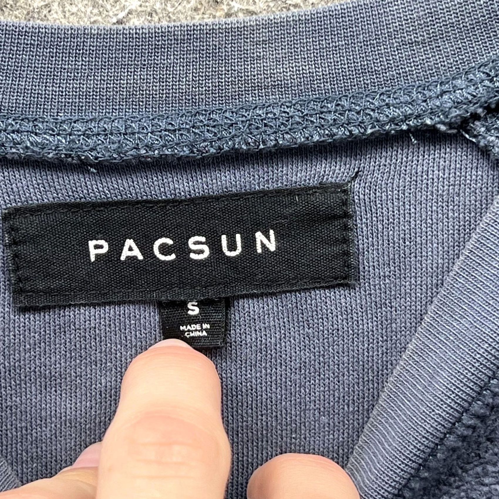 Pacsun PacSun Sweatshirt Mens Small Blue Fleece Crewneck Pullover Solid Casual Regular Fit Mens Small Blue Sweatshirt Size US S / EU 44-46 / 1 - 5 Thumbnail