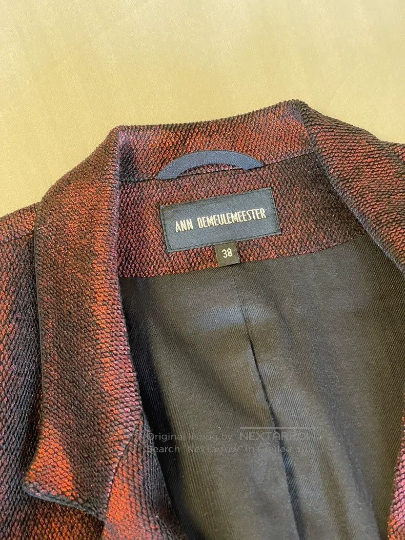 Ann Demeulemeester Ann Demeulemeester Dark Red Ribbon Blazer Size XS / US 0-2 / IT 36-38 - 5 Thumbnail