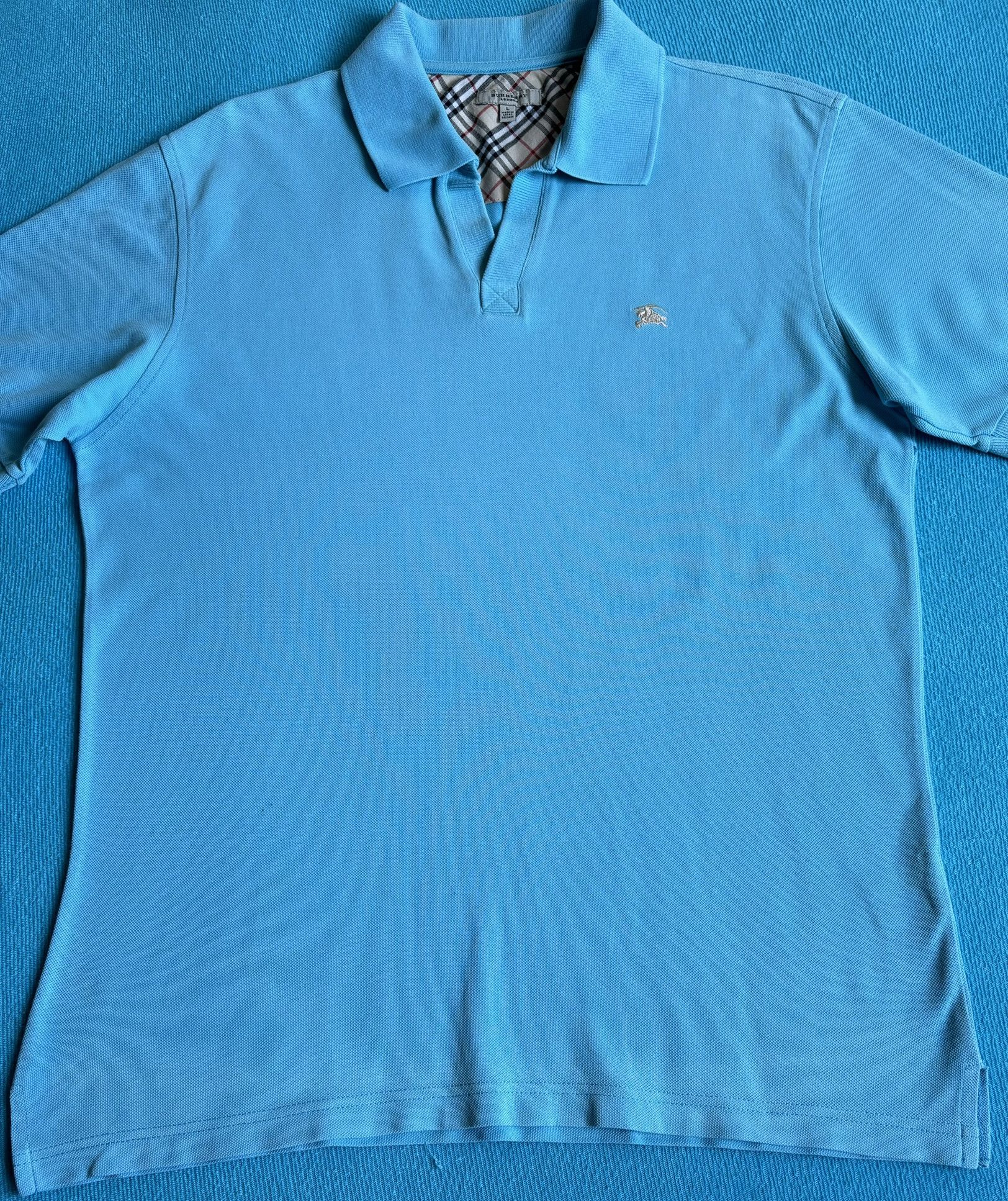 Burberry Burberry Blue Polo Size L Size US L / EU 52-54 / 3 - 6 Thumbnail