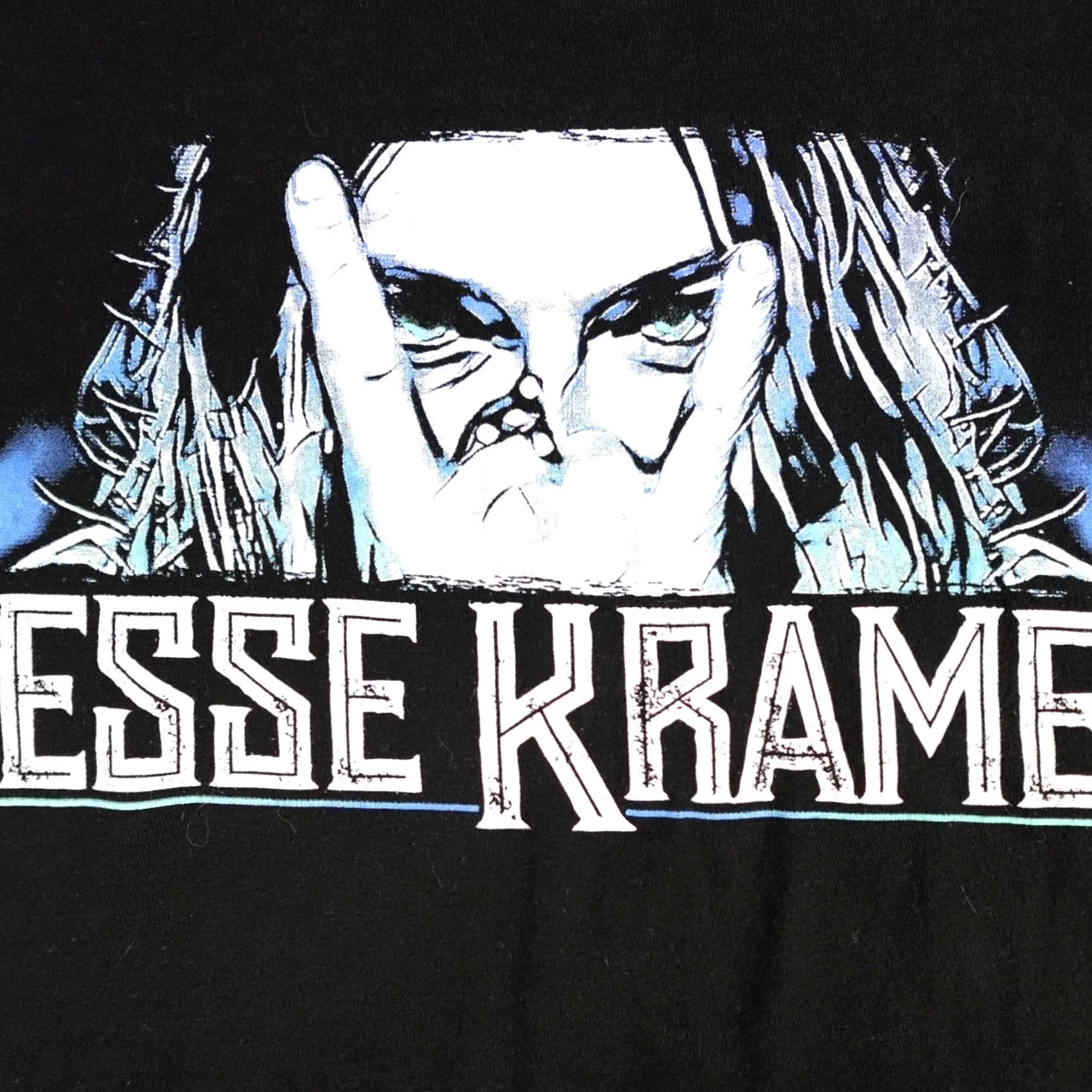 Vintage Jesse Kramer T-shirt Large Black Cotton Men Crew Neck Short Sleeve T-Shirt Music Graphic Print Size US L / EU 52-54 / 3 - 2 Thumbnail
