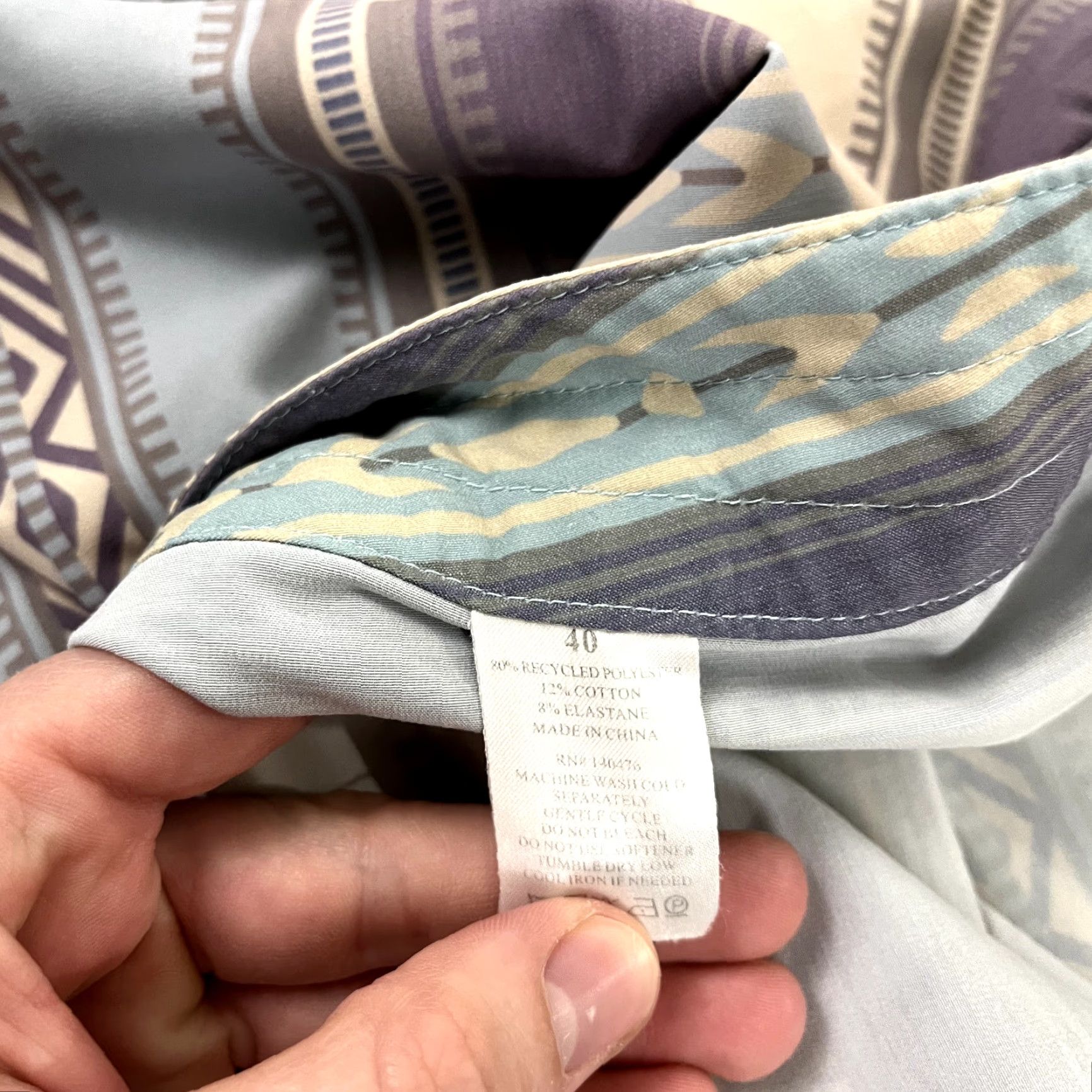 Faherty FAHERTY Swim Trunks Mens Size 40 Multicolor Striped Board Shorts 7" Unlined Drawstring Elastic Waist Men Beach Sports Size US 40 / EU 56 - 4 Thumbnail