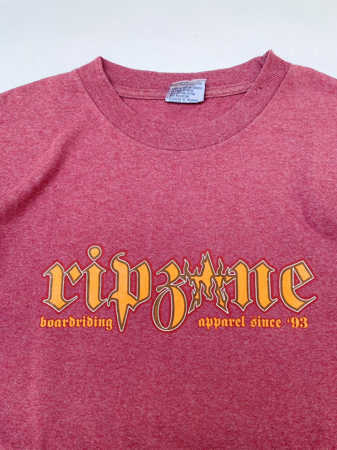 Oakley × Vintage Vintage 90s Ripzone Snowboard Tee Size US L / EU 52-54 / 3 - 2 Thumbnail