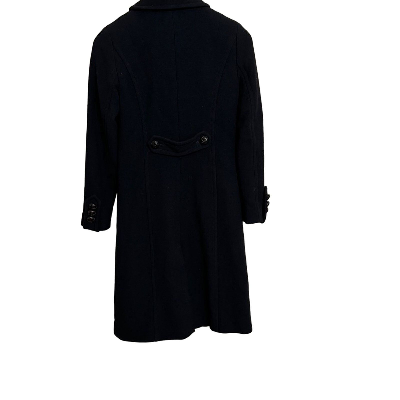 J.Crew J.Crew Wool Top Mid Length Dress Coat Black Size 0/XS Size XS / US 0-2 / IT 36-38 - 2 Thumbnail