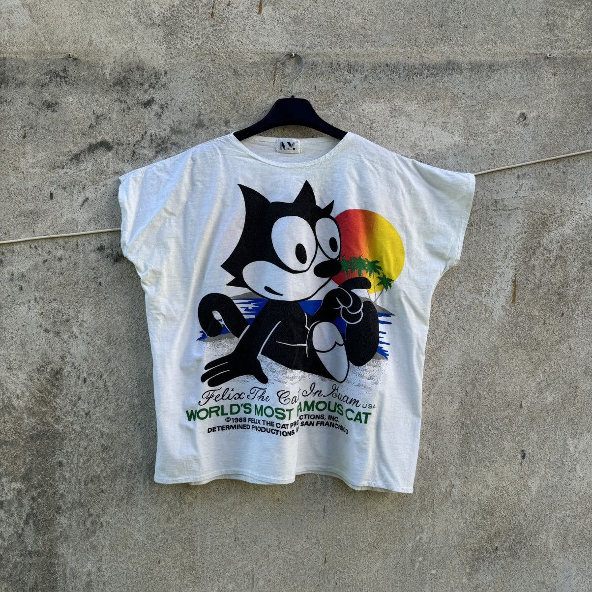 Felix 1988 Felix The Cat Boxy Tee Worlds Most Famous Cat Movie Size US L / EU 52-54 / 3 - 2 Thumbnail
