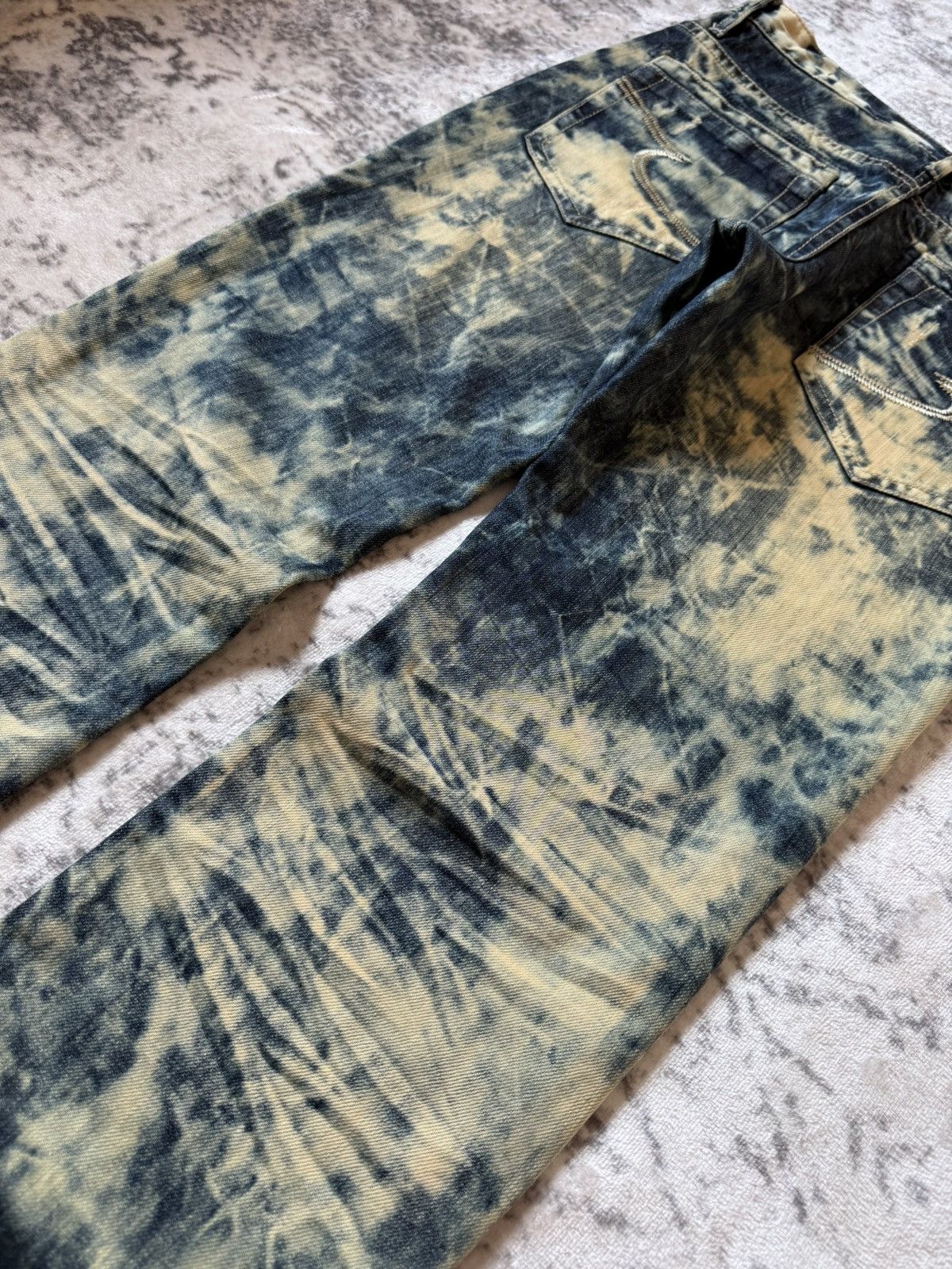 Japanese Brand Semantic Design Studded Acid Mud Wash Jeans Size US 30 / EU 46 - 18 Thumbnail