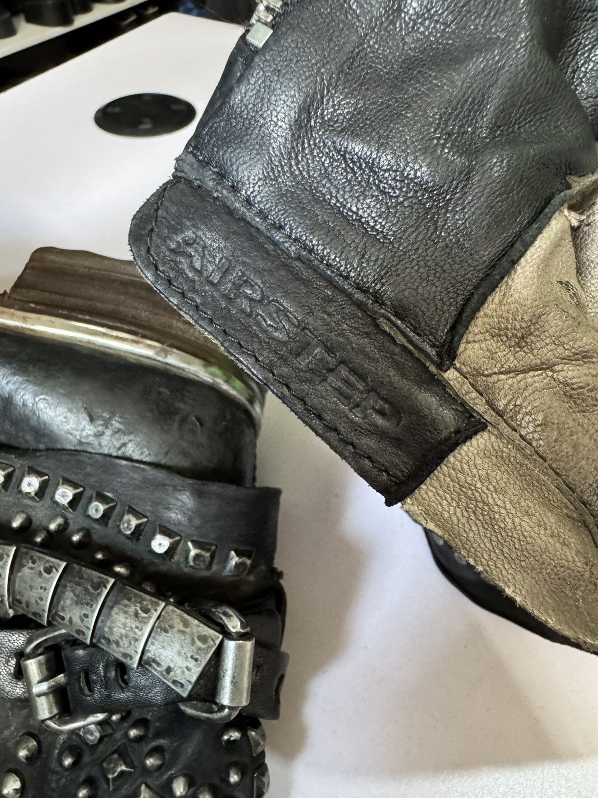 A.S.98 🔥 A.S 98 Studded made like guidi ,Kmri Size US 6.5 / EU 39-40 - 14 Thumbnail