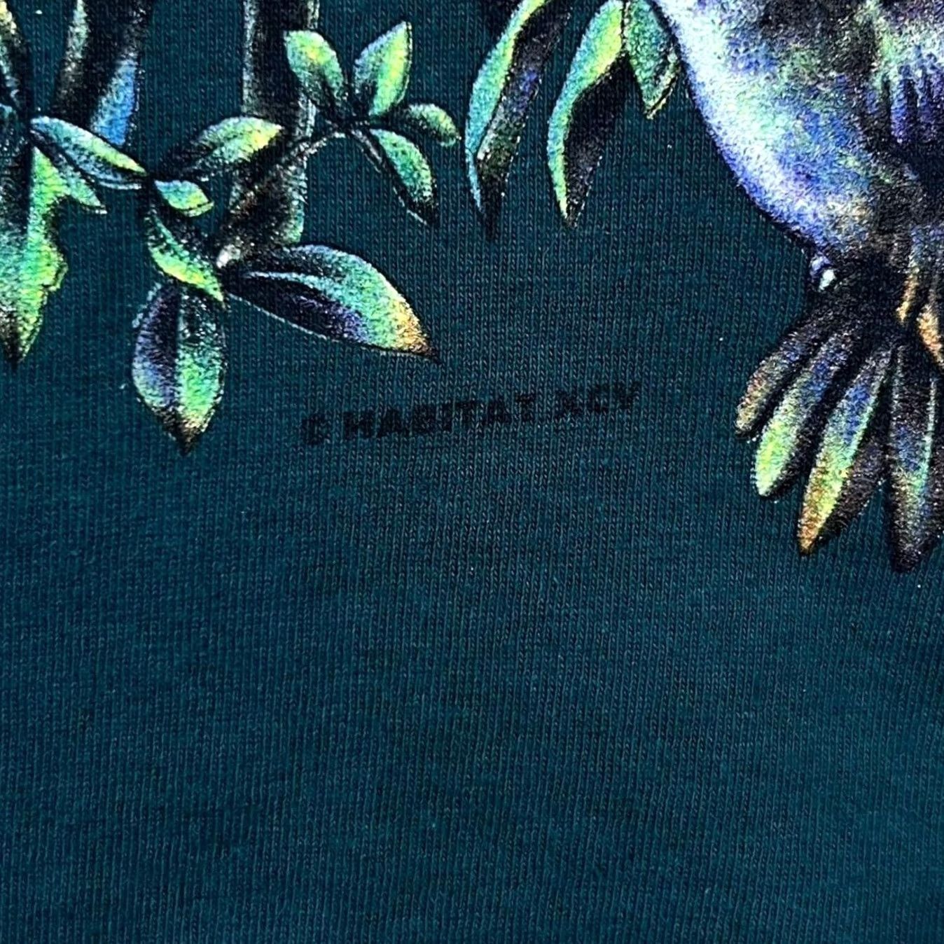 Habitat VINTAGE Habitat T-Shirt Green 90s Brevard Zoo Rainforest Wildlife Tourist Graphic M Men Shirt Short Sleeve Community Canada Size US M / EU 48-50 / 2 - 5 Thumbnail