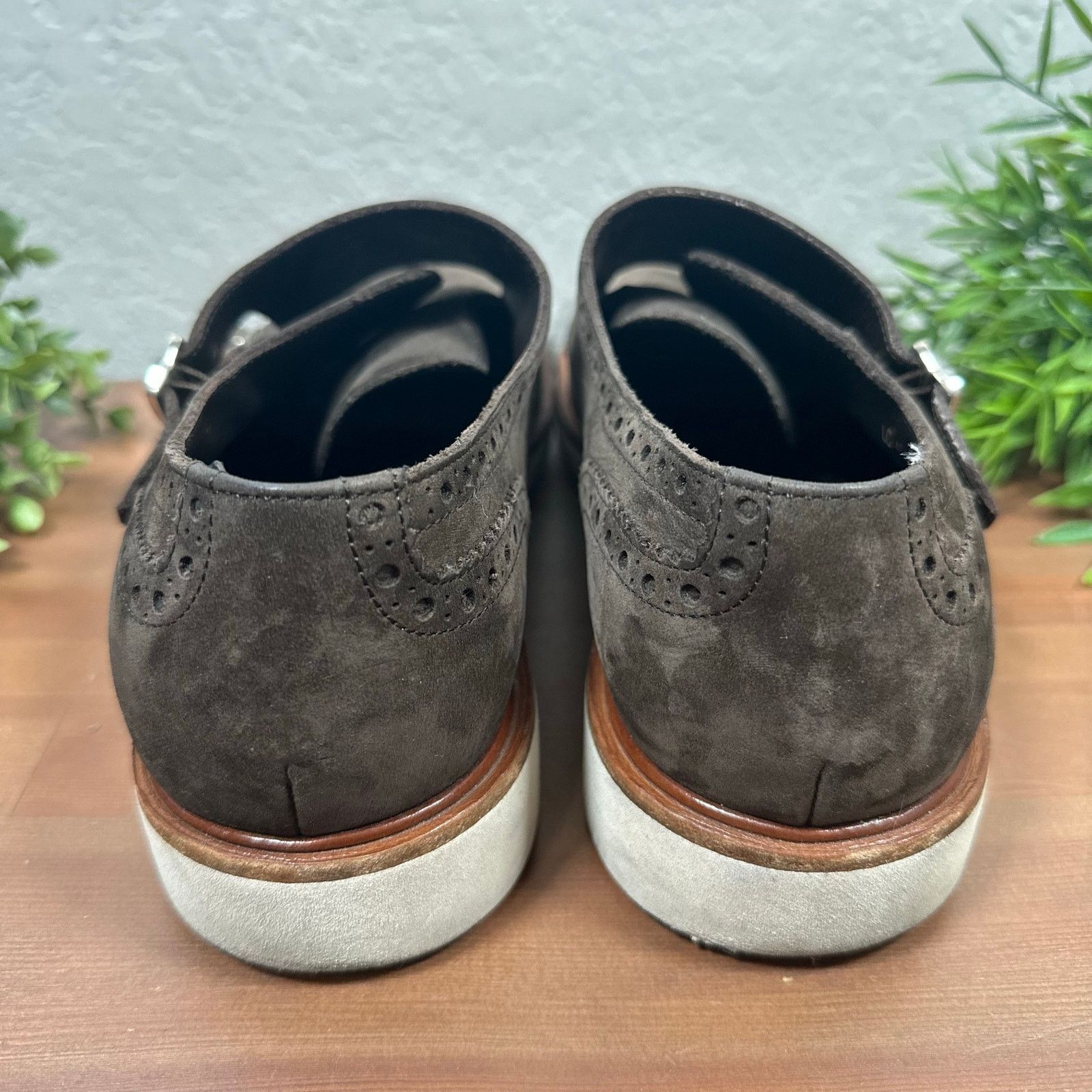 Salvatore Ferragamo Salvatore Ferragamo Double Monk Strap Suede Leather Oxfords Size US 8.5 / EU 41-42 - 6 Thumbnail