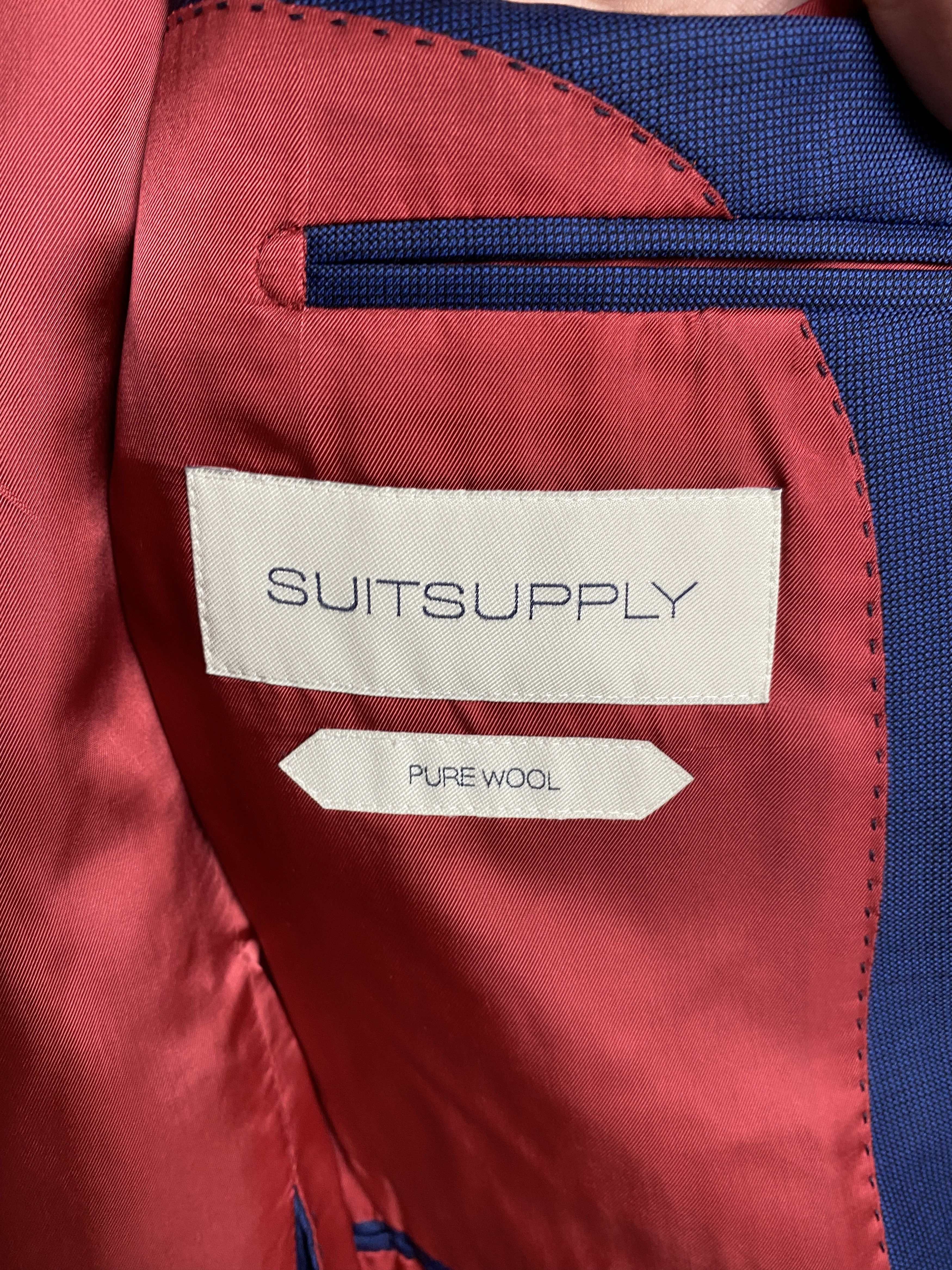 Suitsupply Suitsupply Vintage Mens Wool Suit Blazer Jacket + Pants Size 48R - 4 Thumbnail