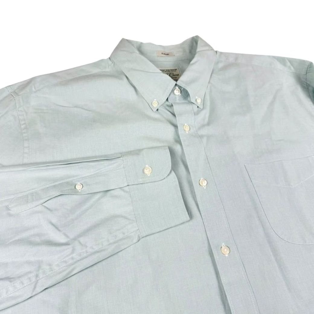 Vintage J Crew Shirt Mens XL Organic Cotton Classic Fit Mint Green Button-Down Stretch Size US XL / EU 56 / 4 - 2 Thumbnail