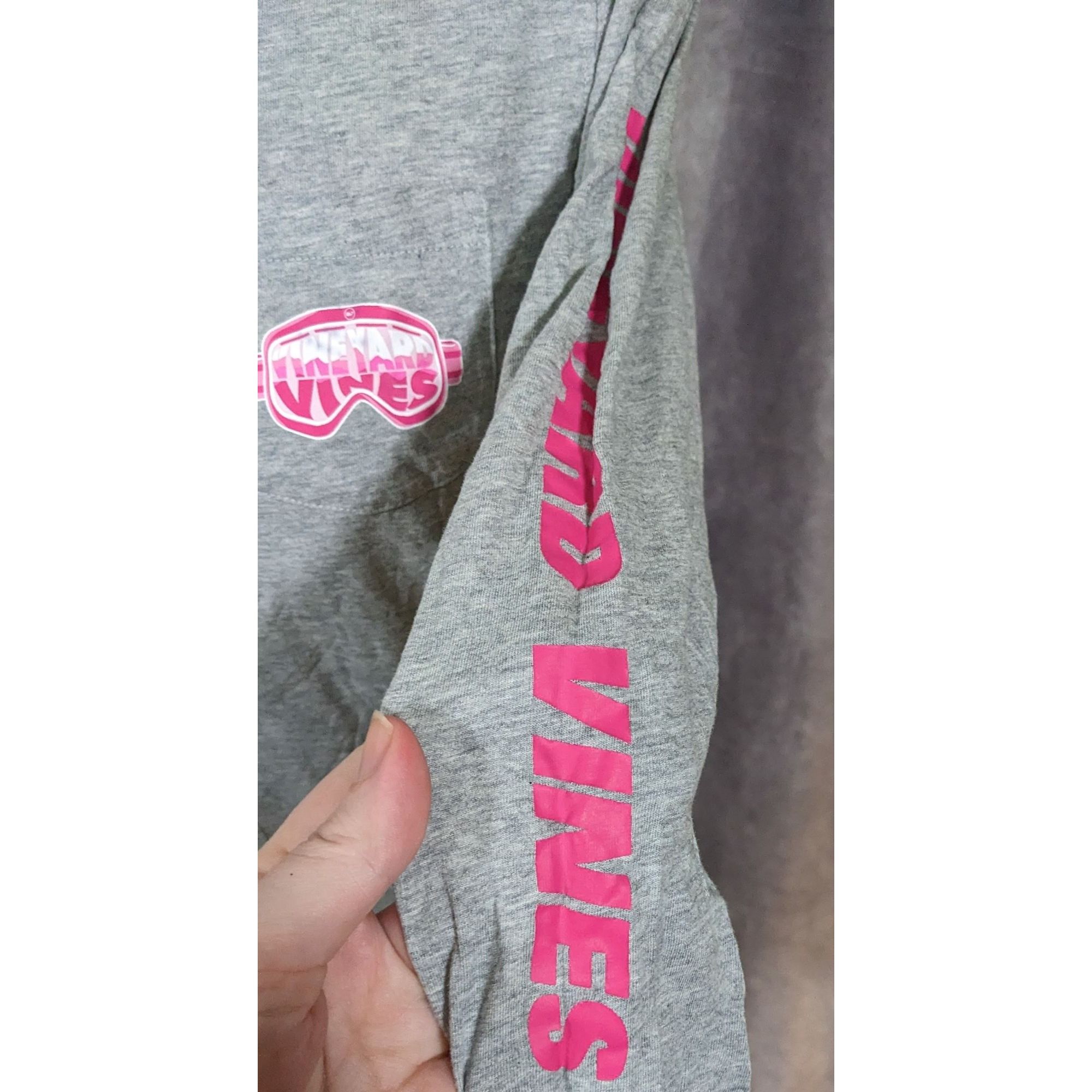 Vineyard Vines Preppy Vineyard Vines Grey And Pink Long Sleeve Shirt Size S / US 4 / IT 40 - 7 Thumbnail