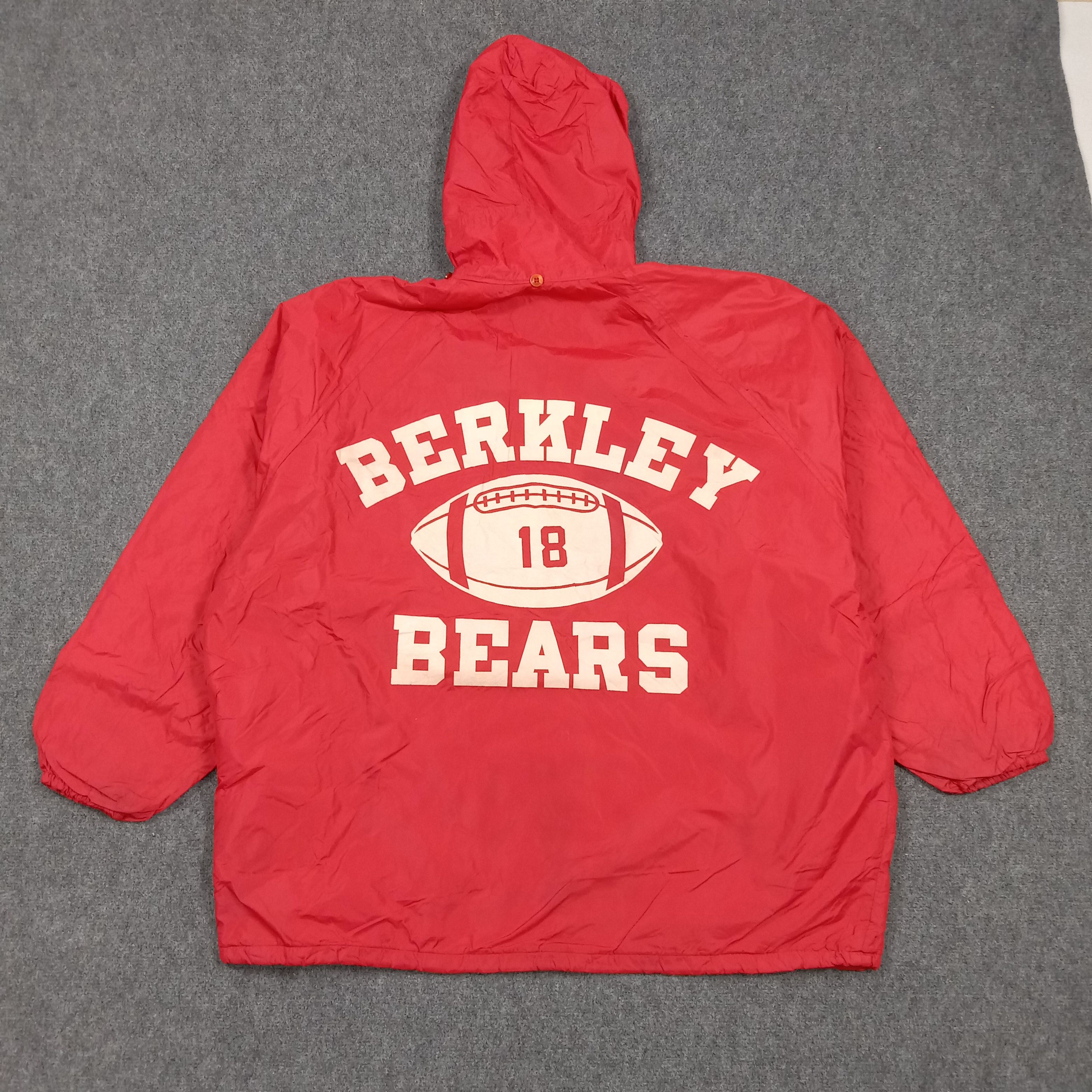 Champion 70s Champion Red Berkeley Bears Coach Jacket C274N9 Size US XXL / EU 58 / 5 - 1 Thumbnail