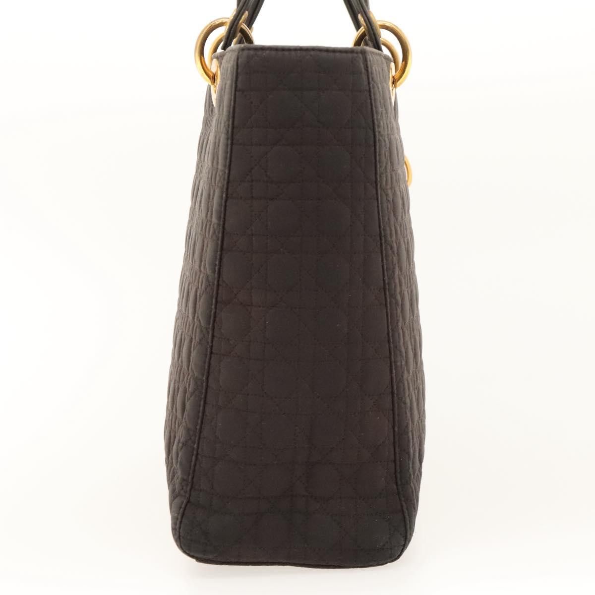 Dior DIOR Canage Hand Bag Nylon Brown Gold Size ONE SIZE - 4 Thumbnail