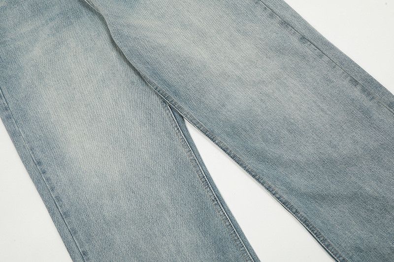 Japanese Brand Men's American Retro Straight-Leg Wide-Leg Jeans Size US 32 / EU 48 - 4 Thumbnail