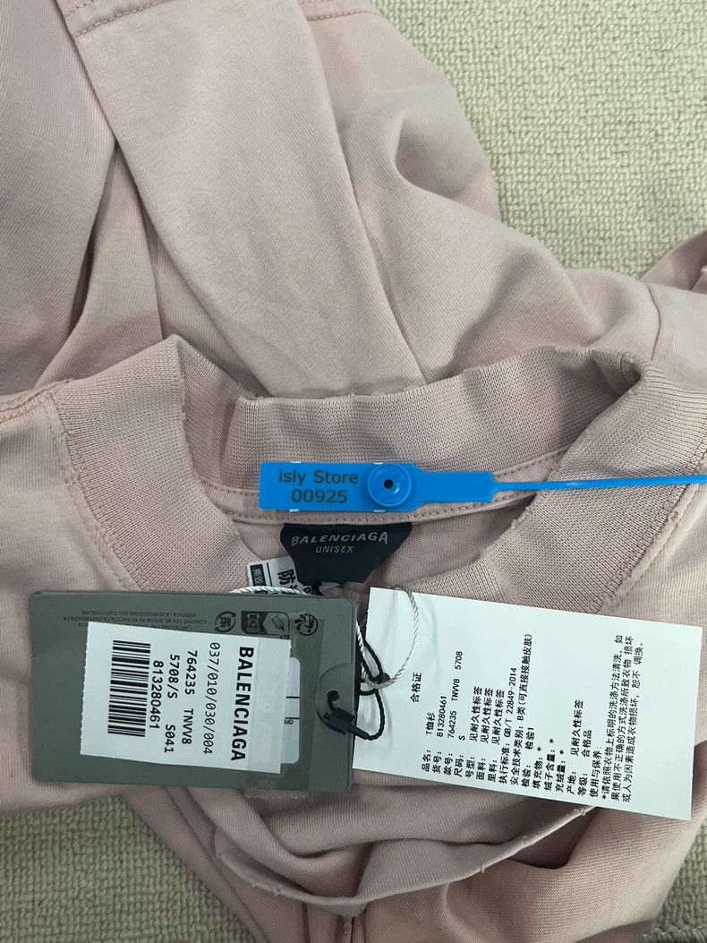 Balenciaga Balenciaga Monogrammed Crew Neck Pullover Short Sleeve Dro Size S / US 4 / IT 40 - 5 Thumbnail