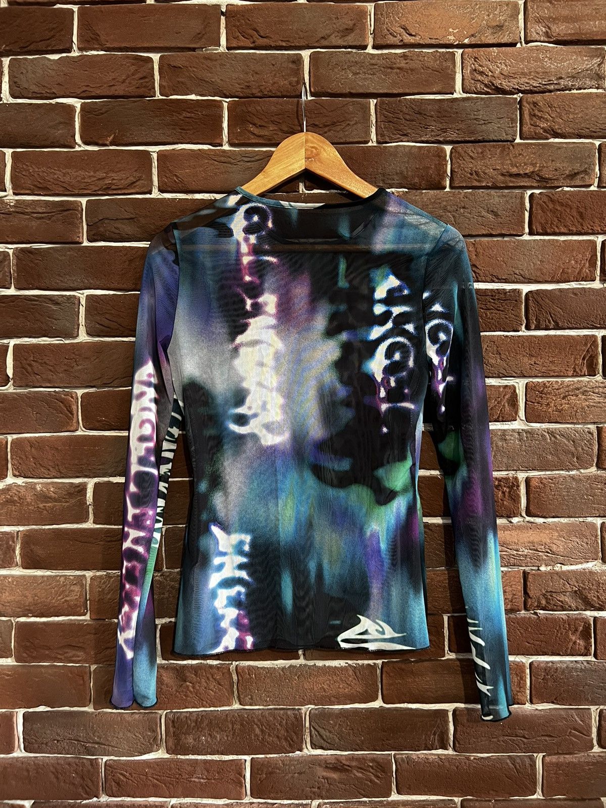 Jean Paul Gaultier Rare Vintage Psychodelic Y2K Mesh top like jean paul gaultie Size S / US 4 / IT 40 - 2 Thumbnail
