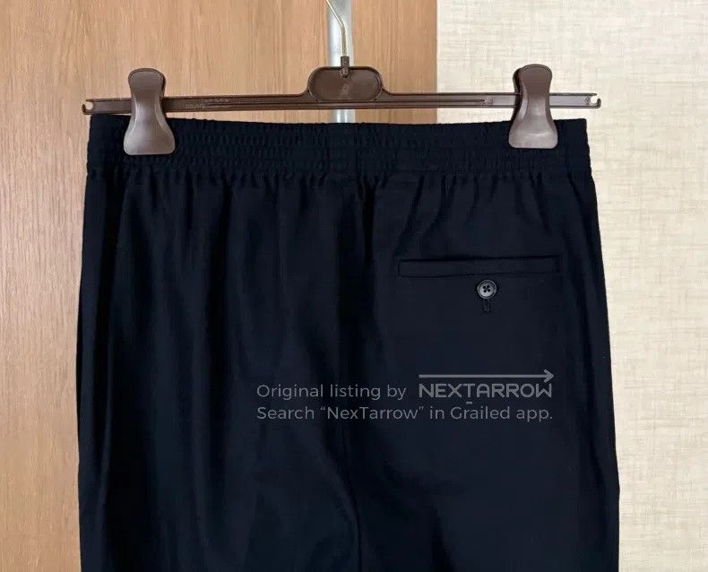Hermes Autumn and Winter Cashmere Drawstring Casual Pants