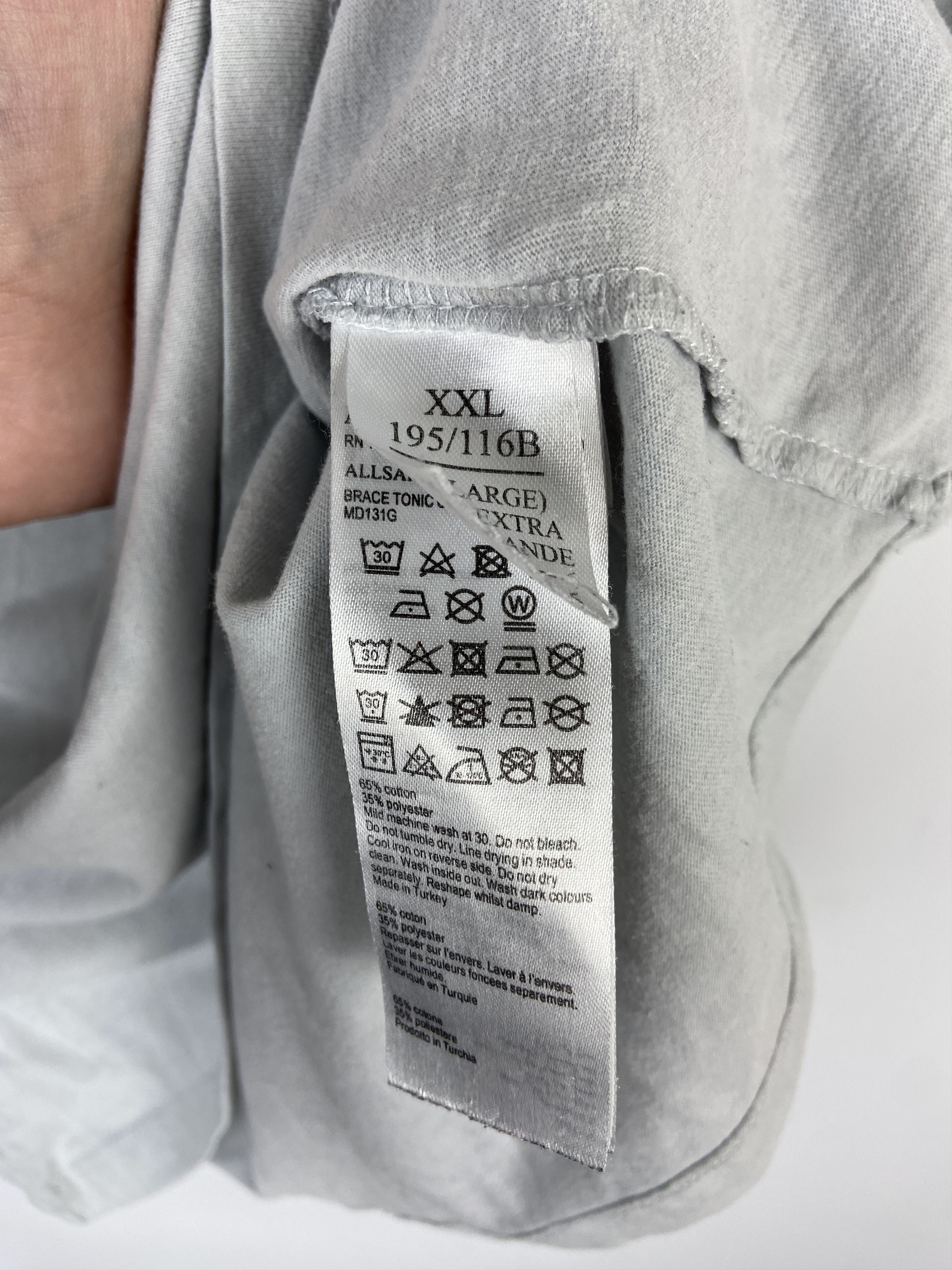 Allsaints Vintage Y2K Allsaints T Shirt Tee Size US XXL / EU 58 / 5 - 4 Thumbnail