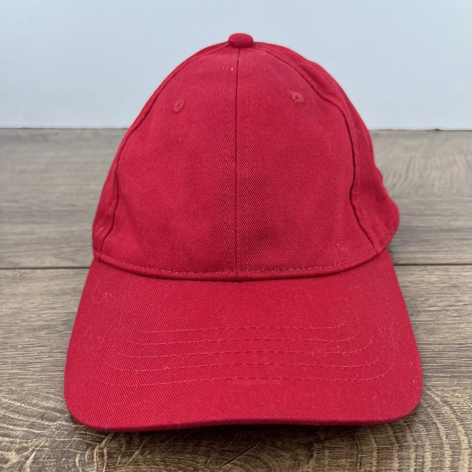 Other Plain Red Baseball Hat Red Hat Adjustable Hat Red Adult Hat Size ONE SIZE - 2 Thumbnail