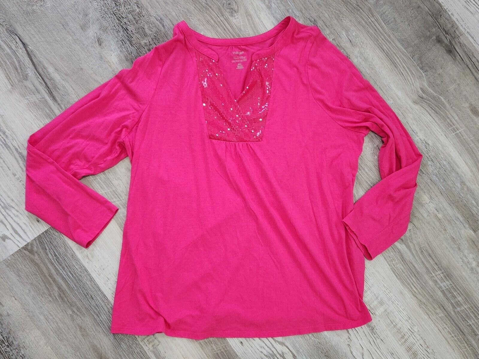 Designer Lane Bryant Fun And Flirty Top 22/24 3x Plus Pink Size 3XL / US 20-22 - 1 Thumbnail