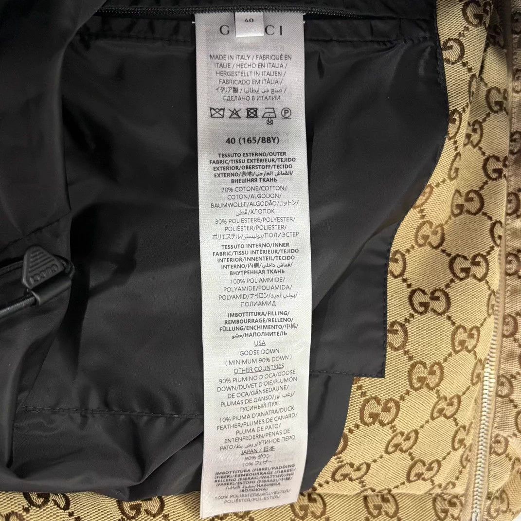 Gucci GUCCI allover stand collar zip jacket wmn's brown Size S / US 4 / IT 40 - 5 Thumbnail