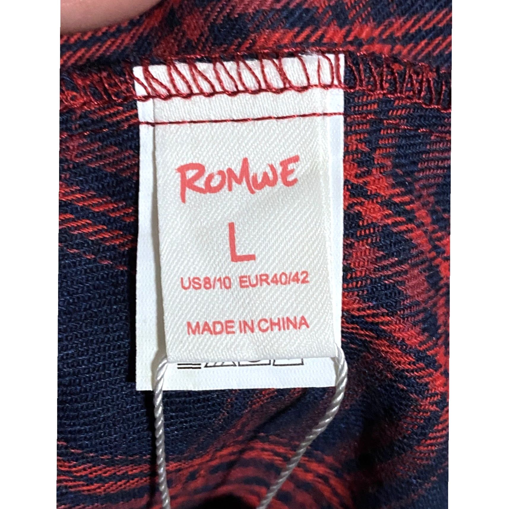 Vintage VINTAGE Romwe Blue Red Plaid Pleated Mini Skirt Womens L Schoolgirl Academia Preppy NWT Size 36" / US 14 / IT 50 - 5 Thumbnail