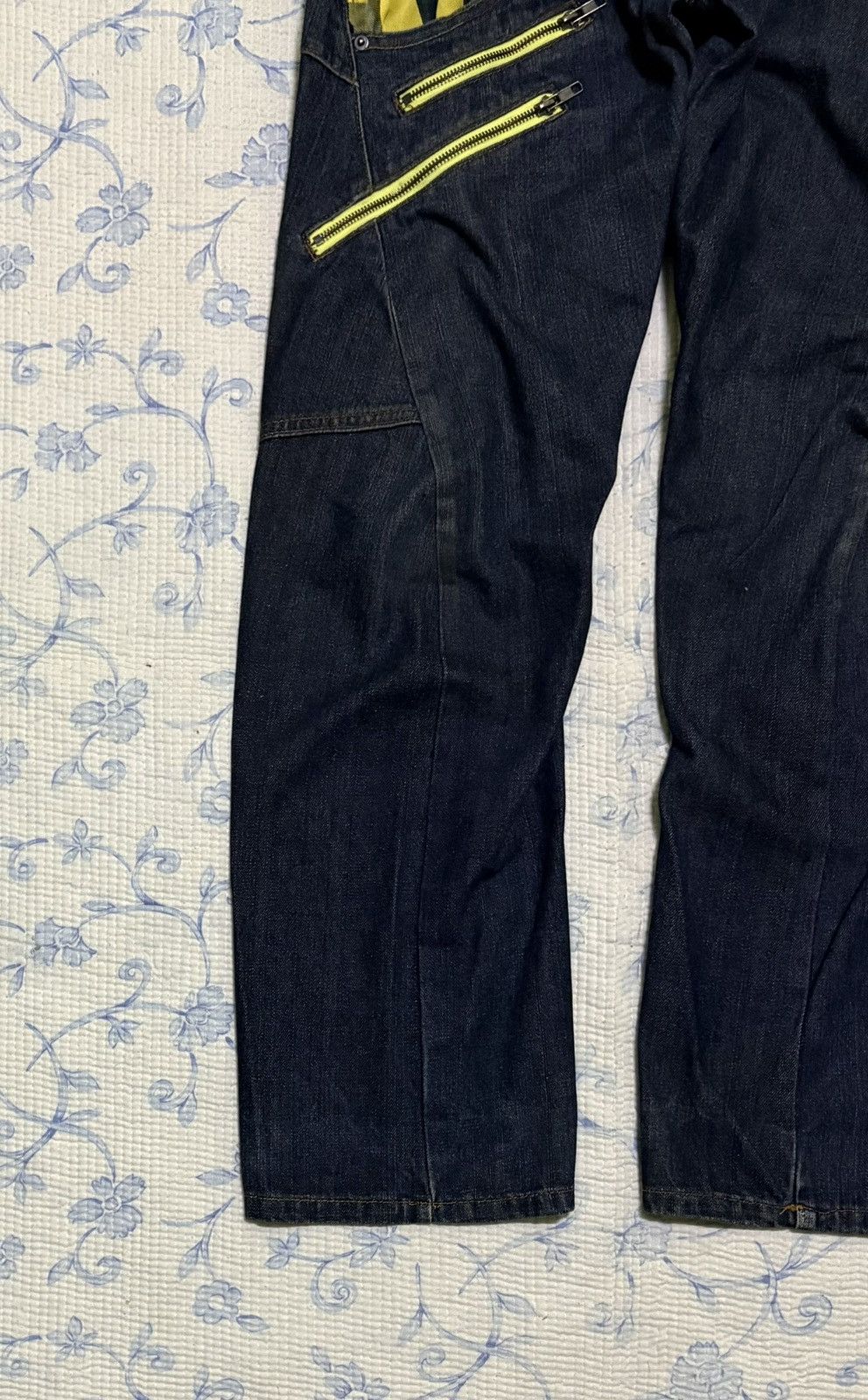 Japanese Brand Japanese BRTH Breath Double Waist Jeans Streetwear Denim Size US 31 - 6 Thumbnail