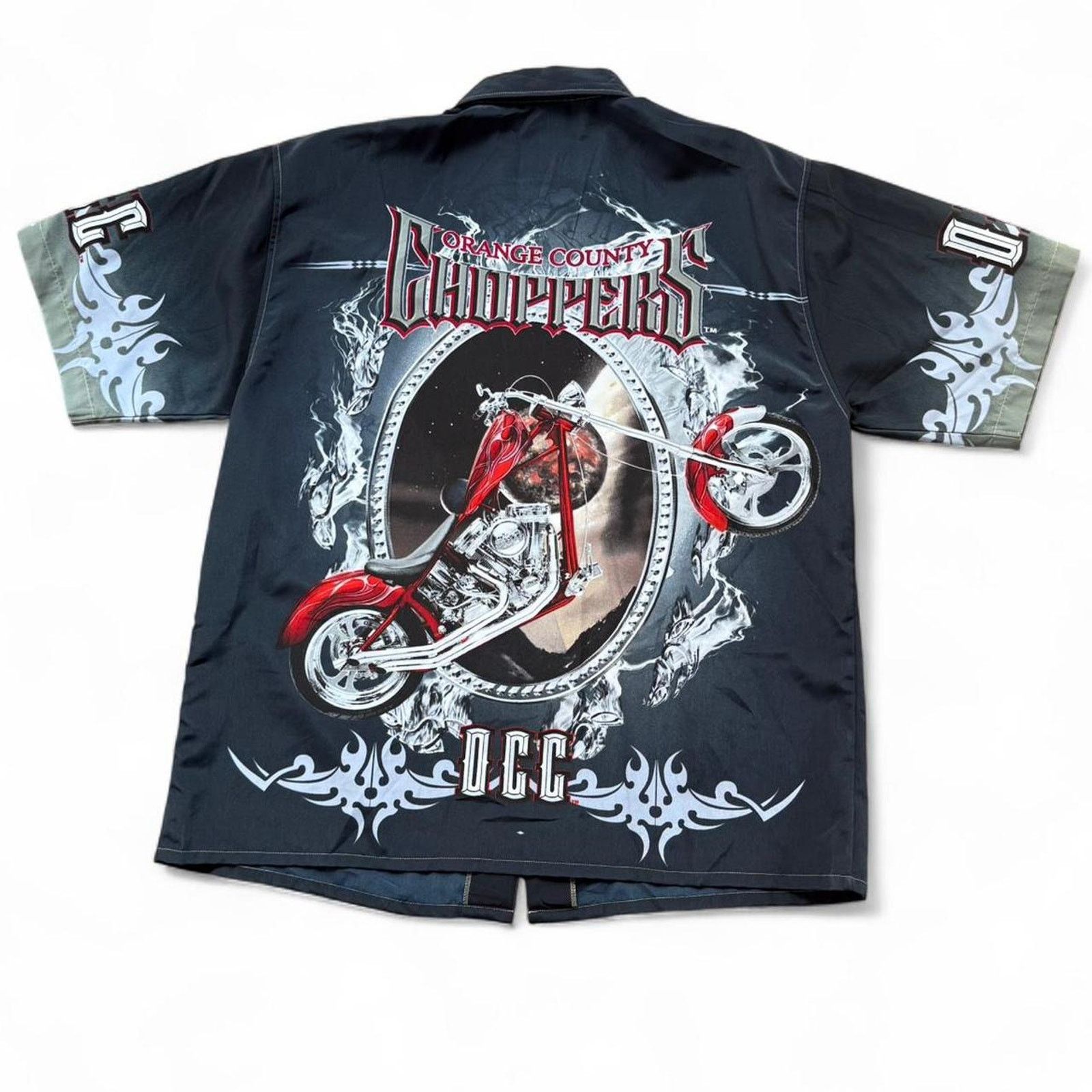 Vintage Vintage 2004 Orange County Choppers Button Up Shirt Size US XL / EU 56 / 4 - 2 Thumbnail
