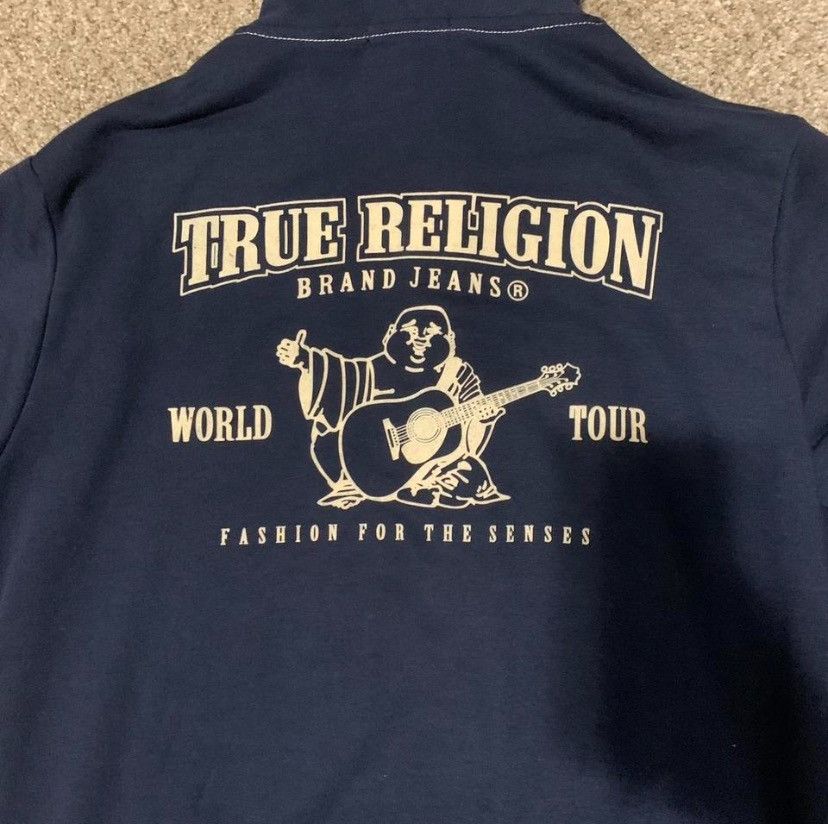 True Religion True Religion navy Buddha Zip-Up Hoodie Size US L / EU 52-54 / 3 - 5 Thumbnail