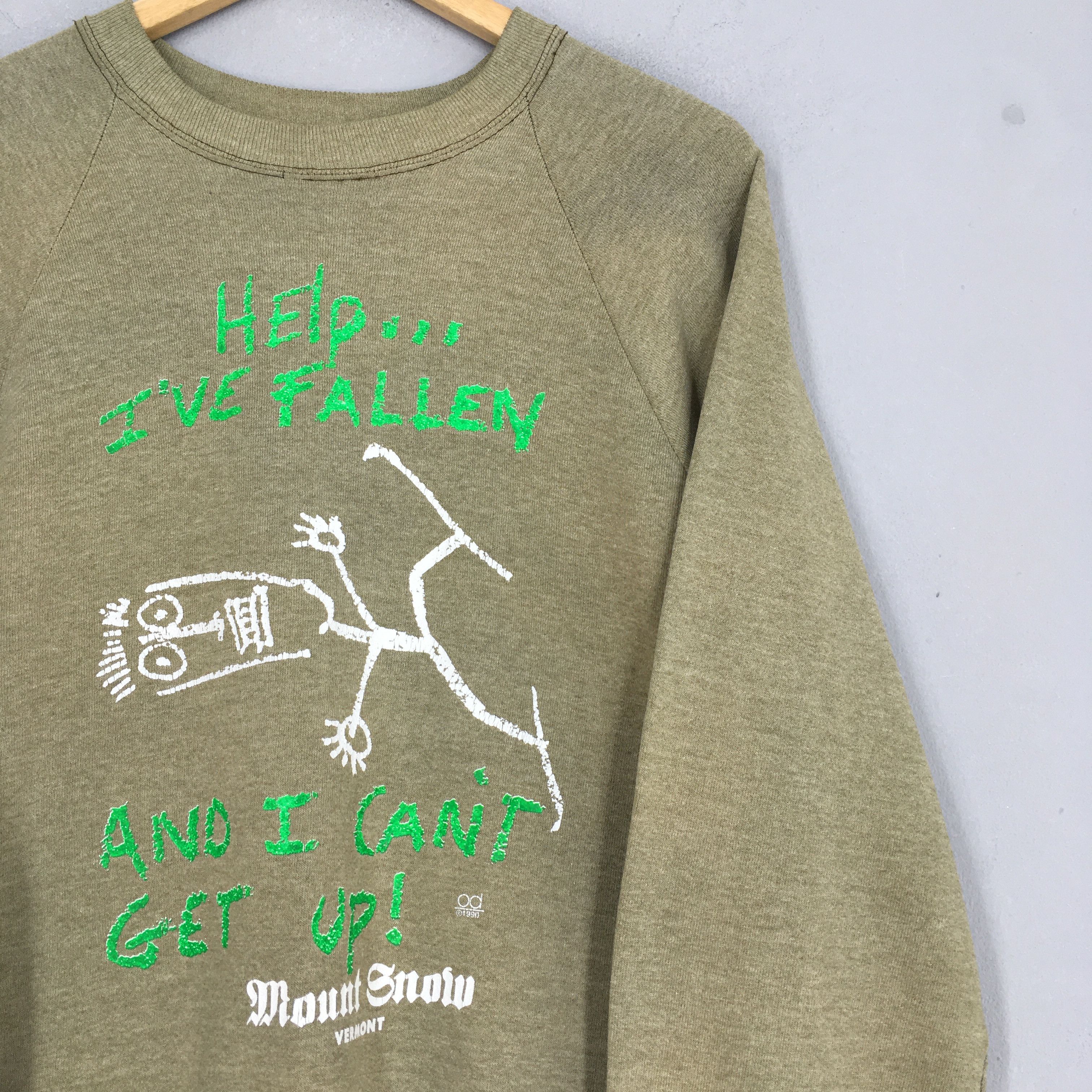 Other Vintage Ski Mount Snow Vermont Faded Sweatshirt Large Size US L / EU 52-54 / 3 - 2 Thumbnail