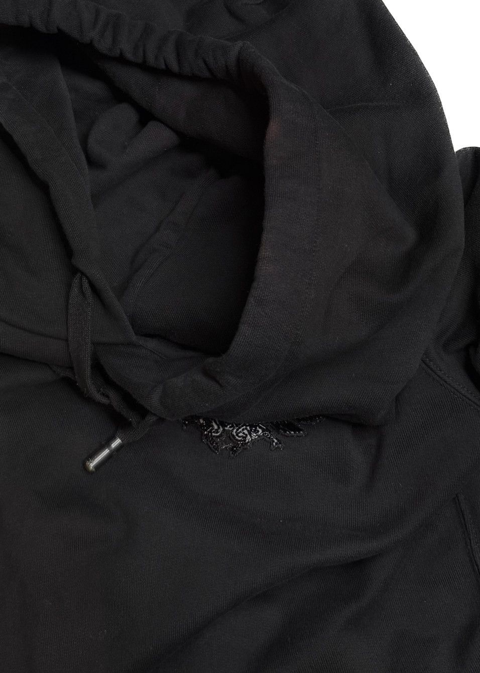 Dolce & Gabbana Dolce & Gabbana Black DG Crown Logo Embroidered Hoodie Size US M / EU 48-50 / 2 - 10 Thumbnail