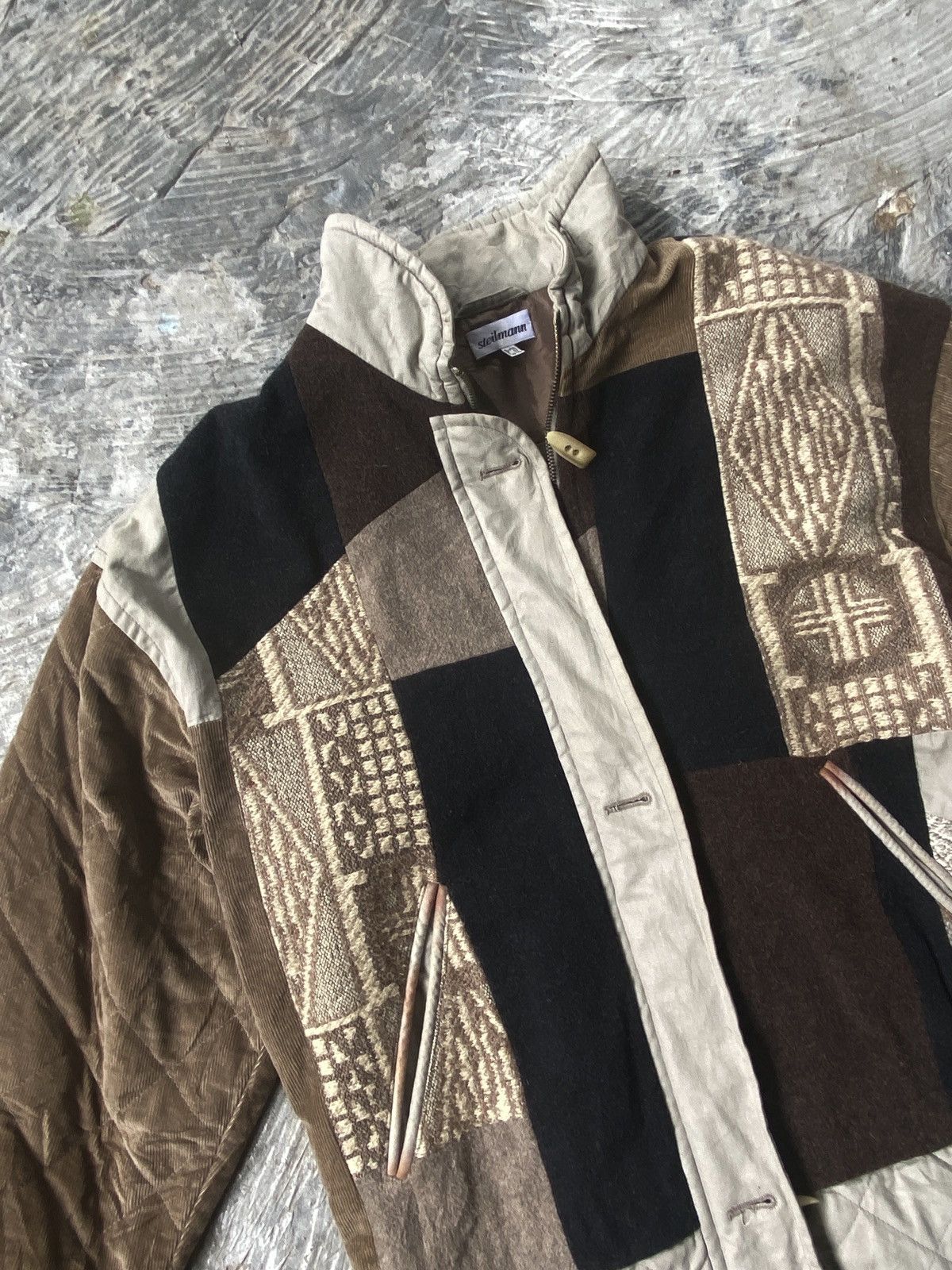 Vintage 💥RARE💥 Sportwear By Steilmann Abstract Zipper button jacket Size US L / EU 52-54 / 3 - 5 Thumbnail