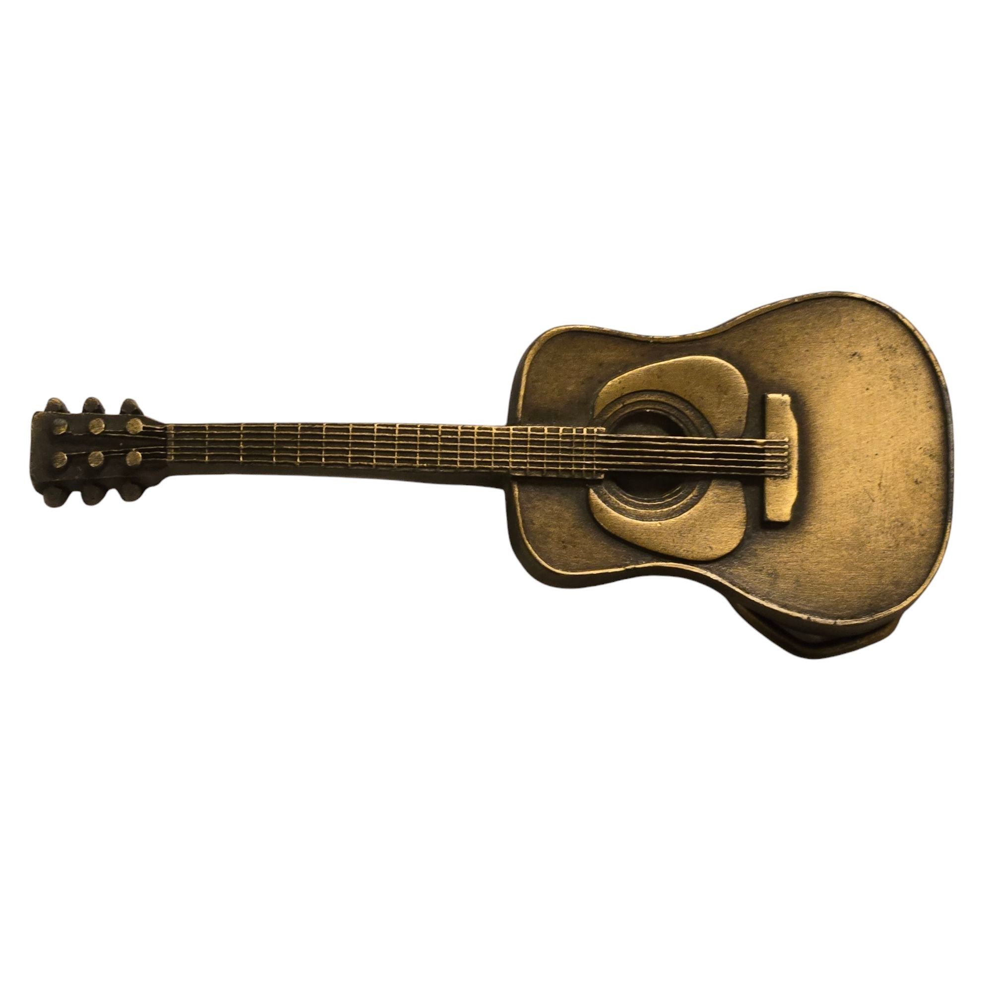 Other Acoustic Guitar Belt Buckle Vintage 1979 Music Musician West Size ONE SIZE - 1 Thumbnail